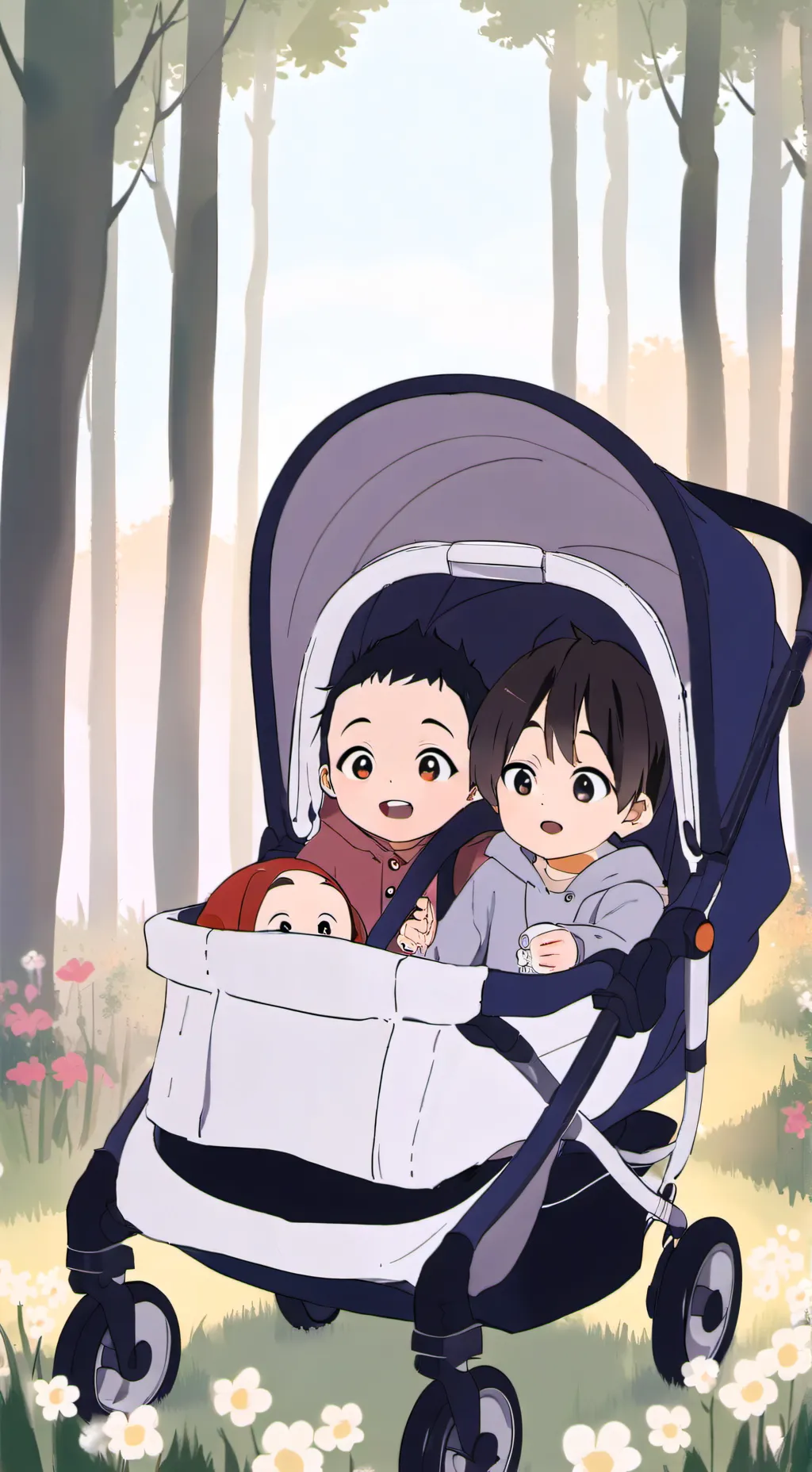 ai character: babies background