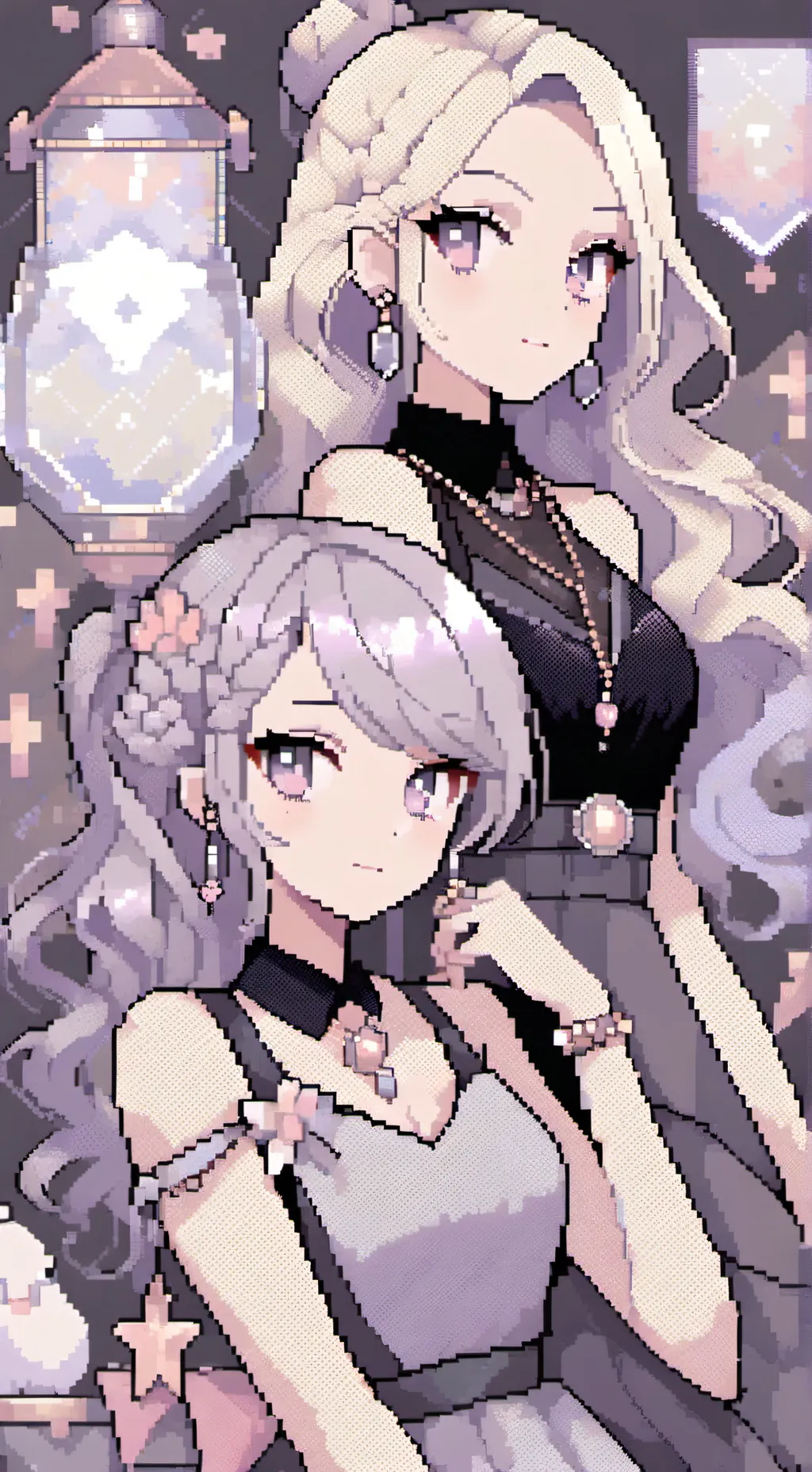 ai character: lily and luna background