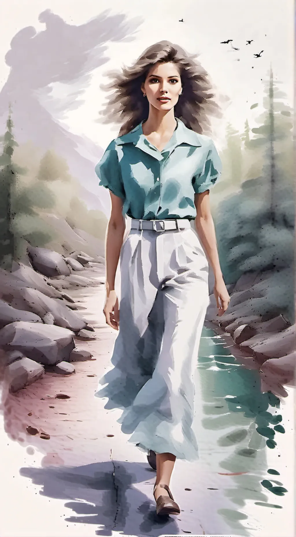 ai character: dawn Amanda ashwth background