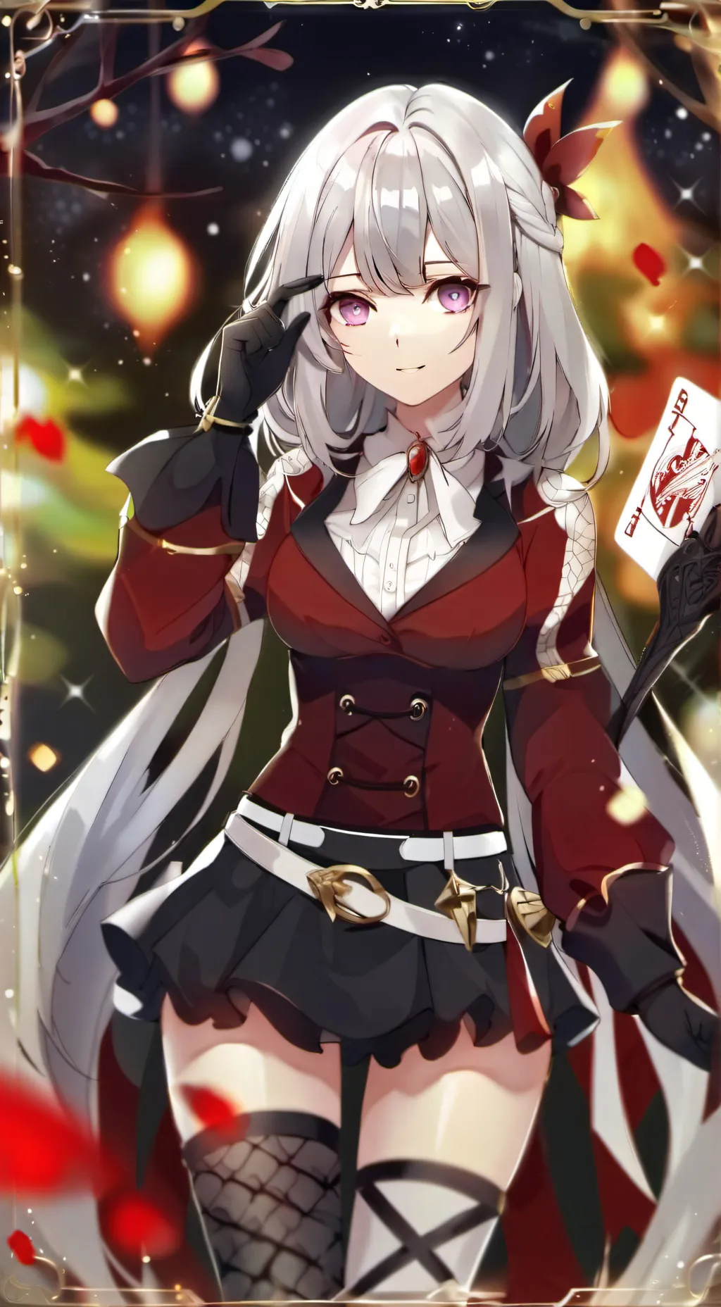 ai character: red background