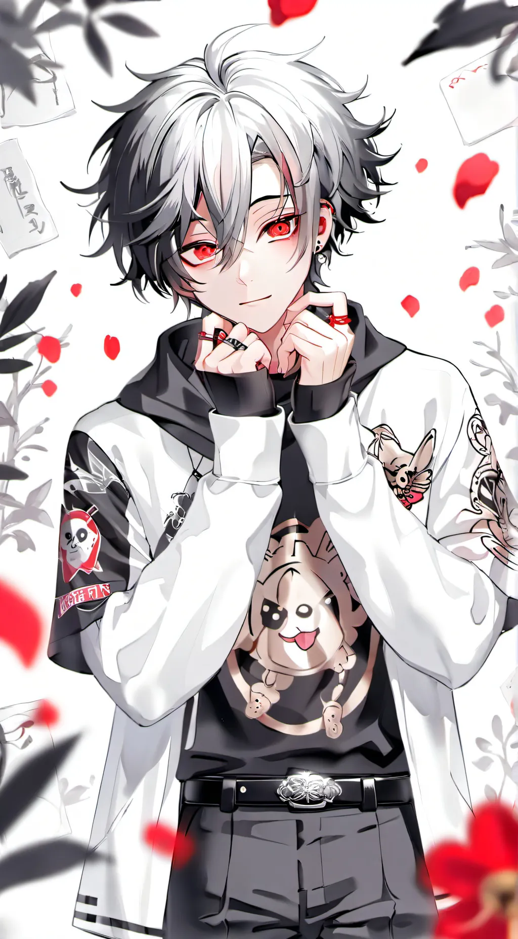 ai character: XXXTENTACION ￼ background