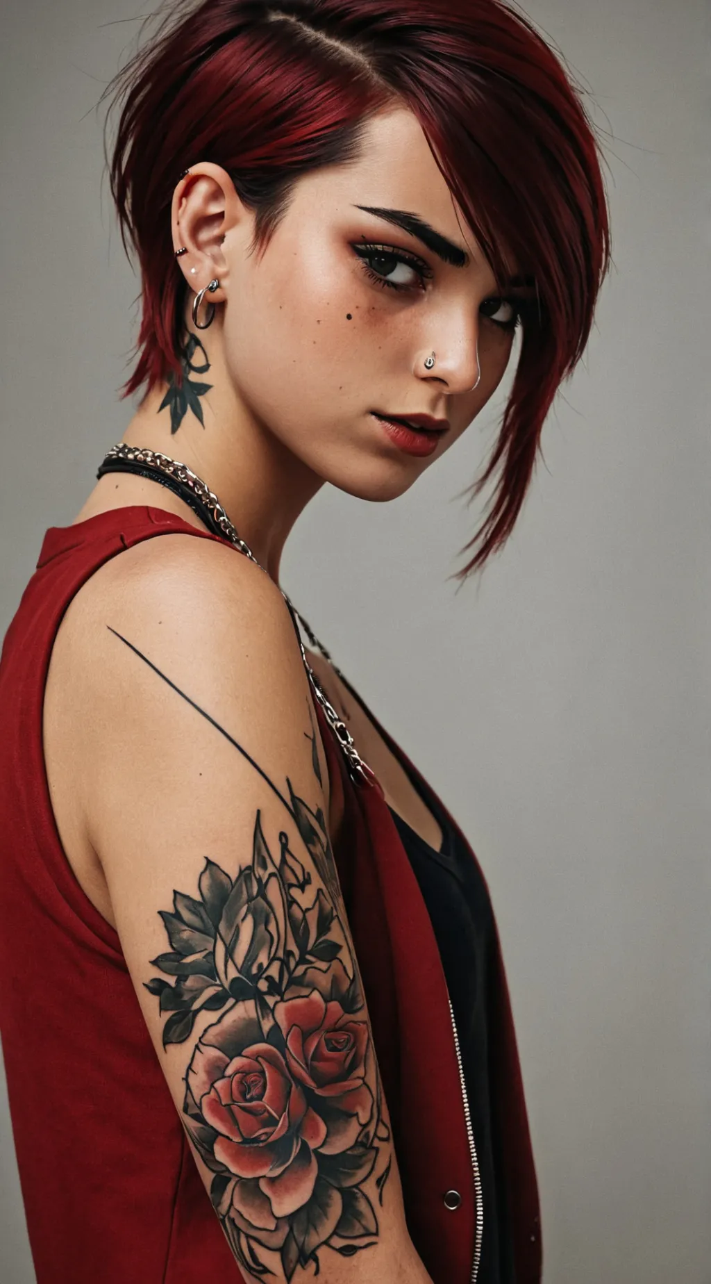 ai character: Violet background