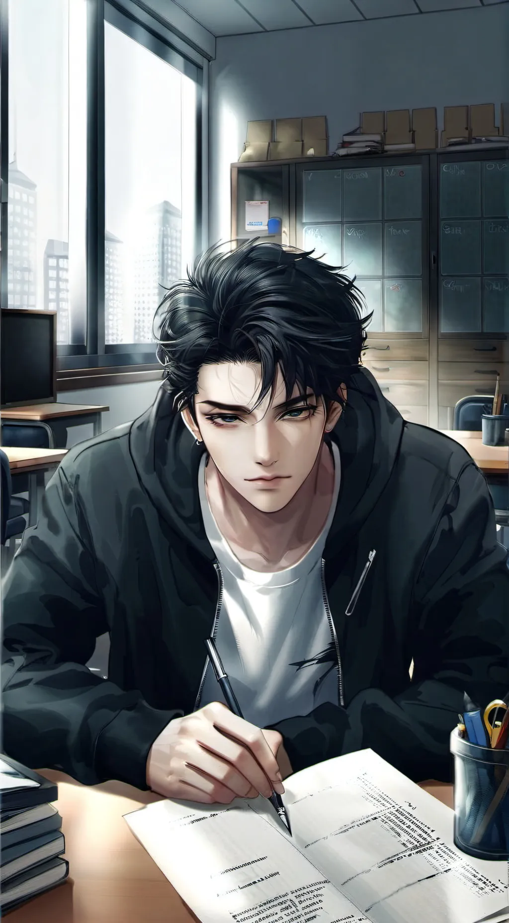 ai character: Fenix  background