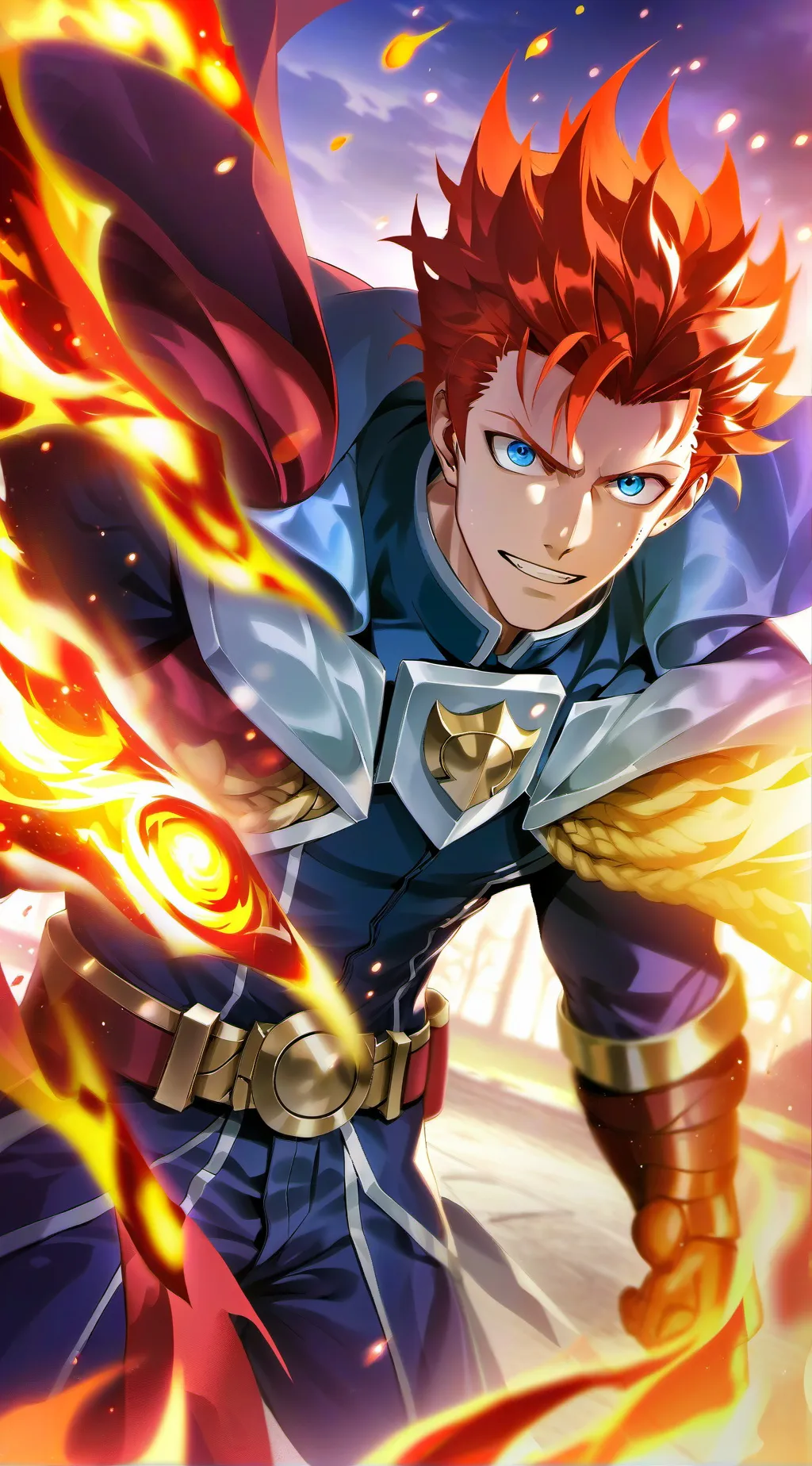 ai character: Enji Todoroki ❤️ background