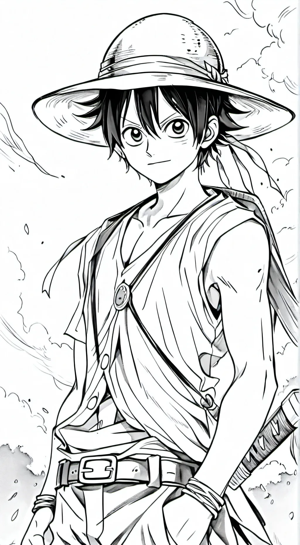 ai character: One peice vacation background
