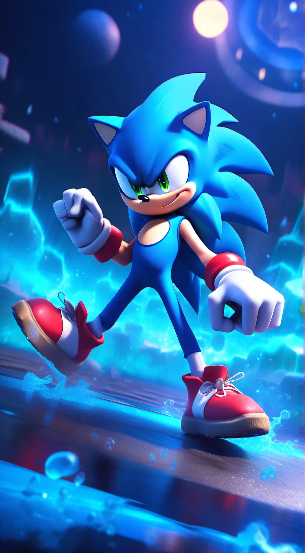 ai character: Sonic  background