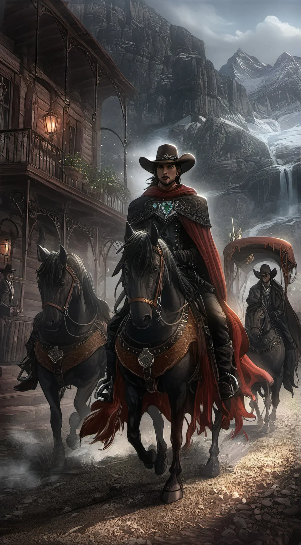 ai character: hh wild west background