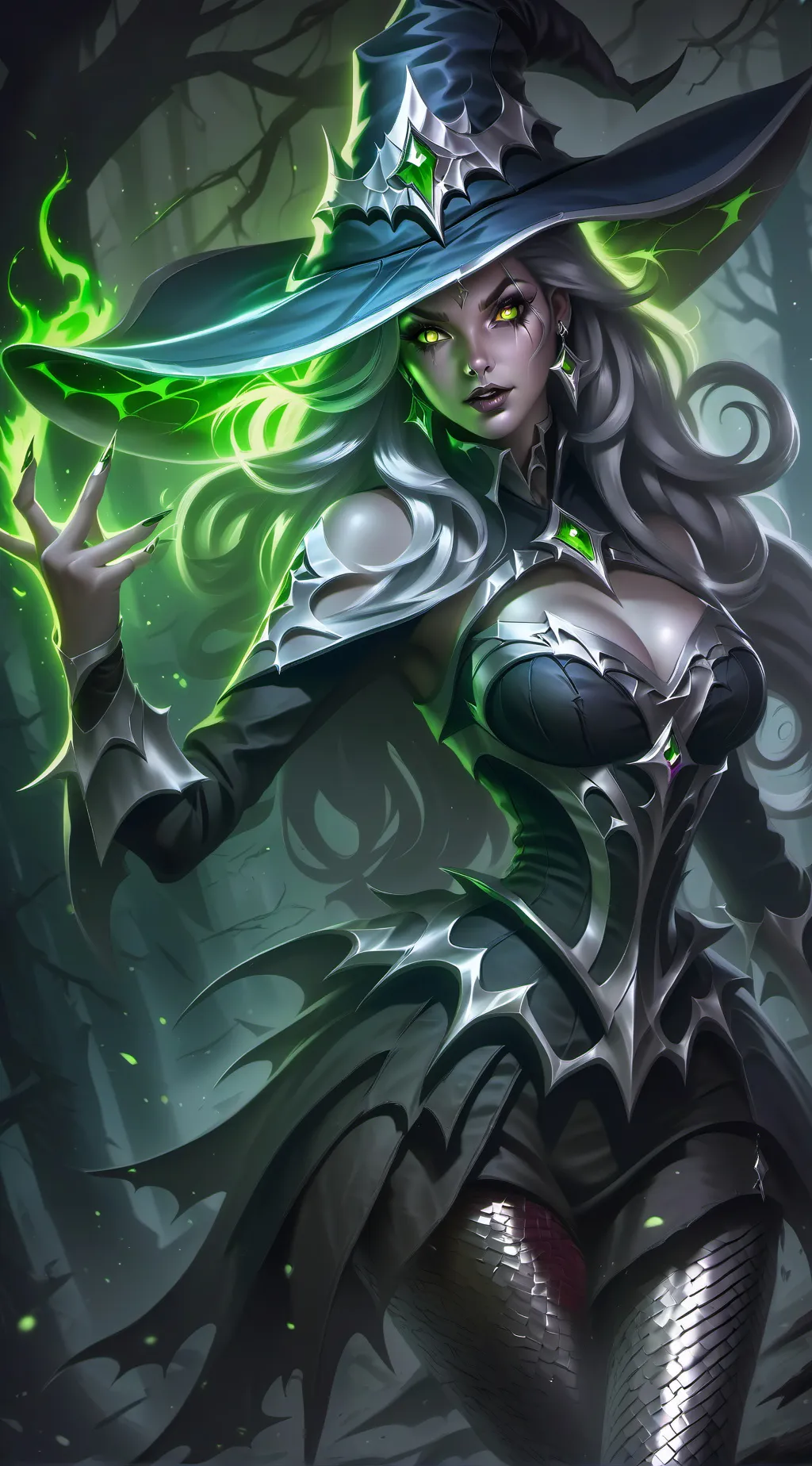 ai character: Selena  background