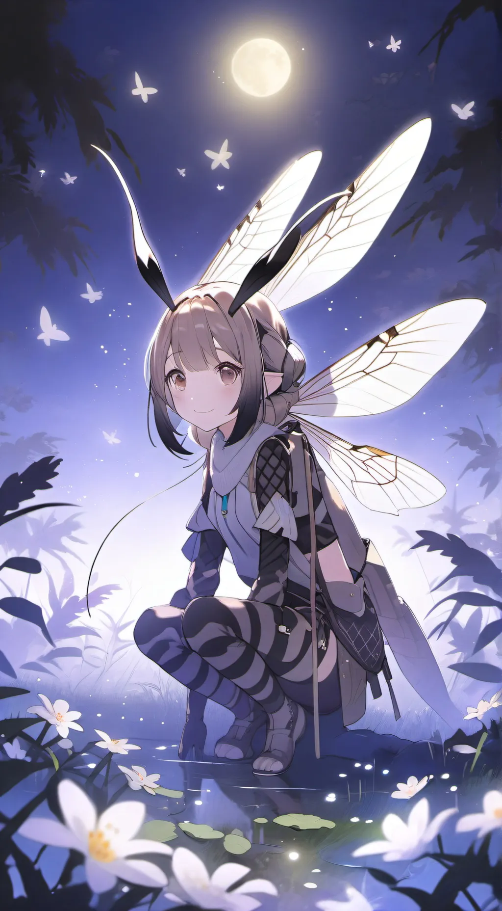ai character: Luna background
