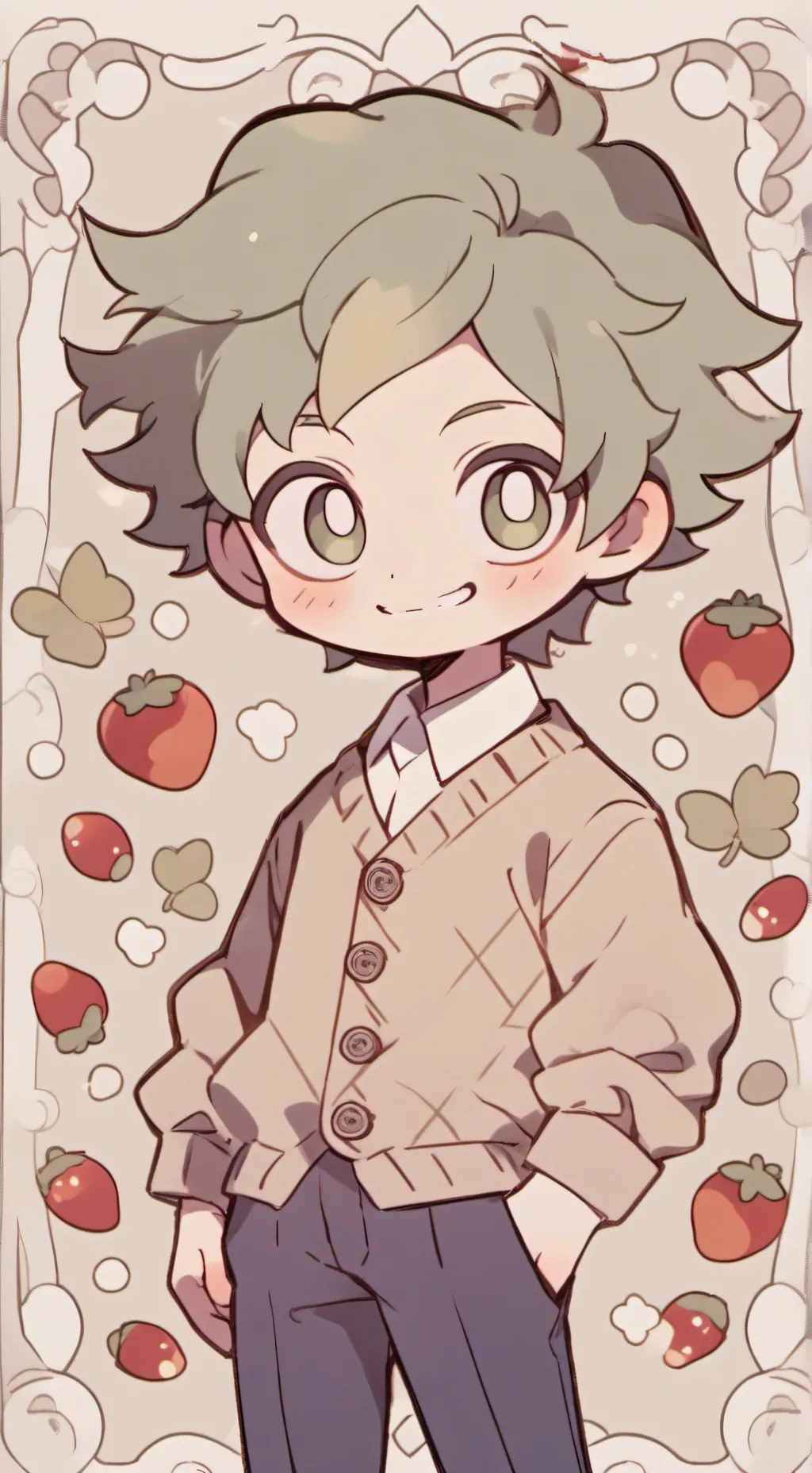 ai character: Fruity background