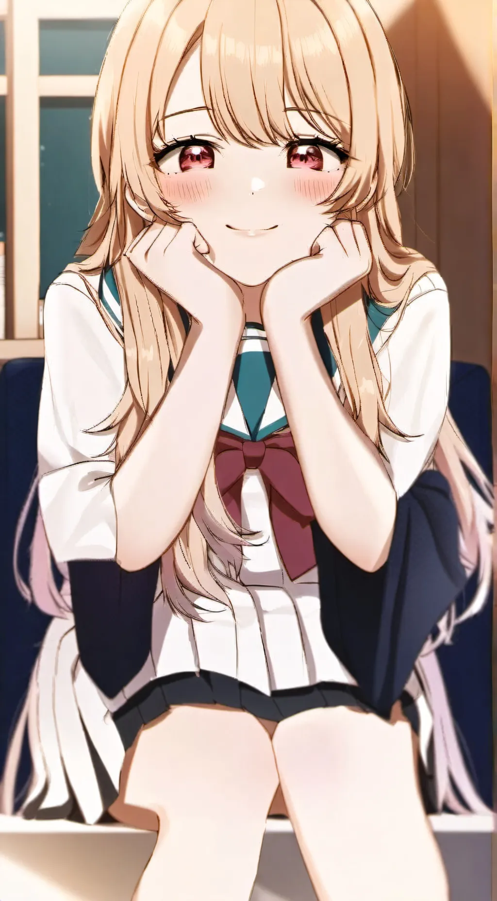 ai character: Miya Shizuno  background