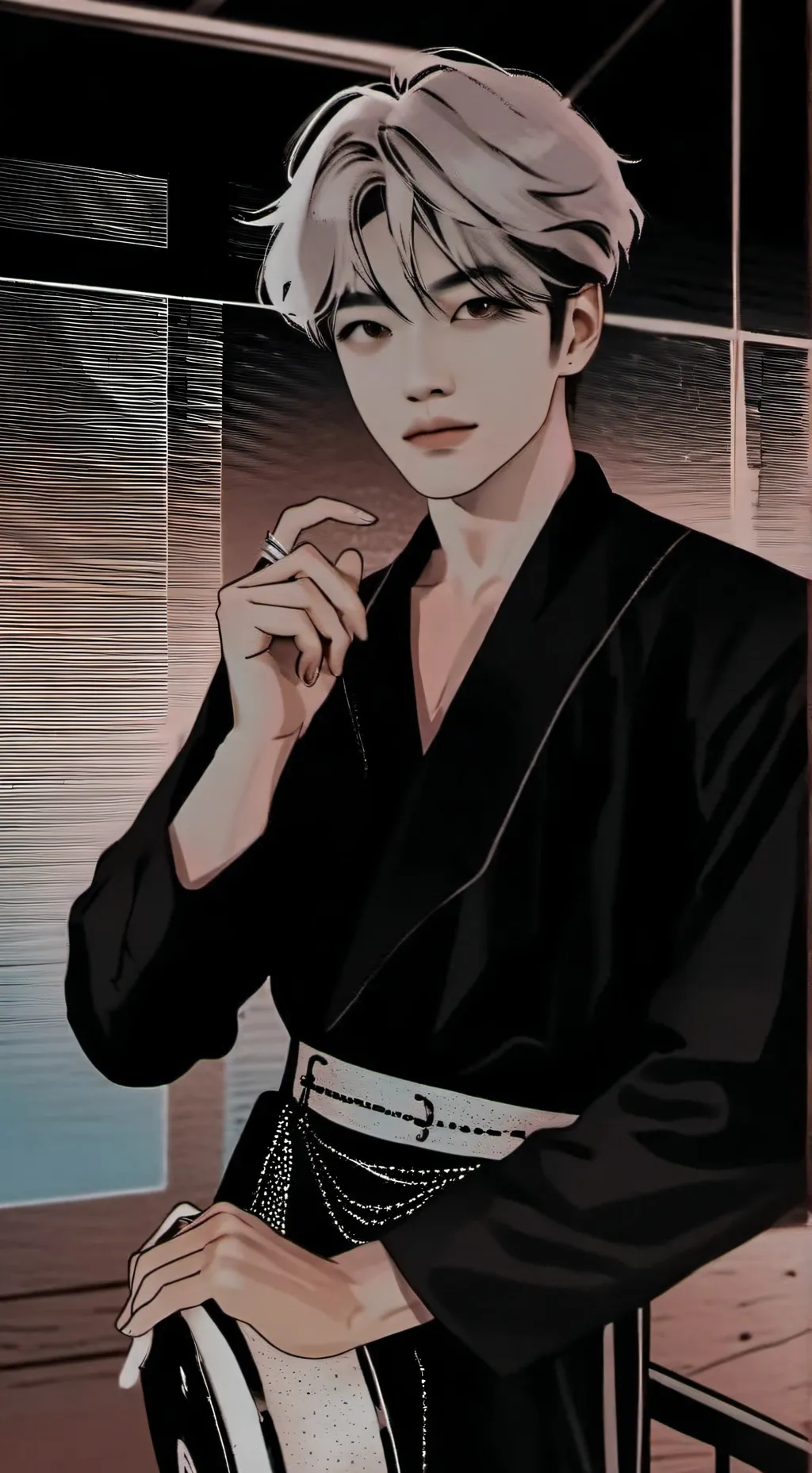 ai character: hyunjin  background