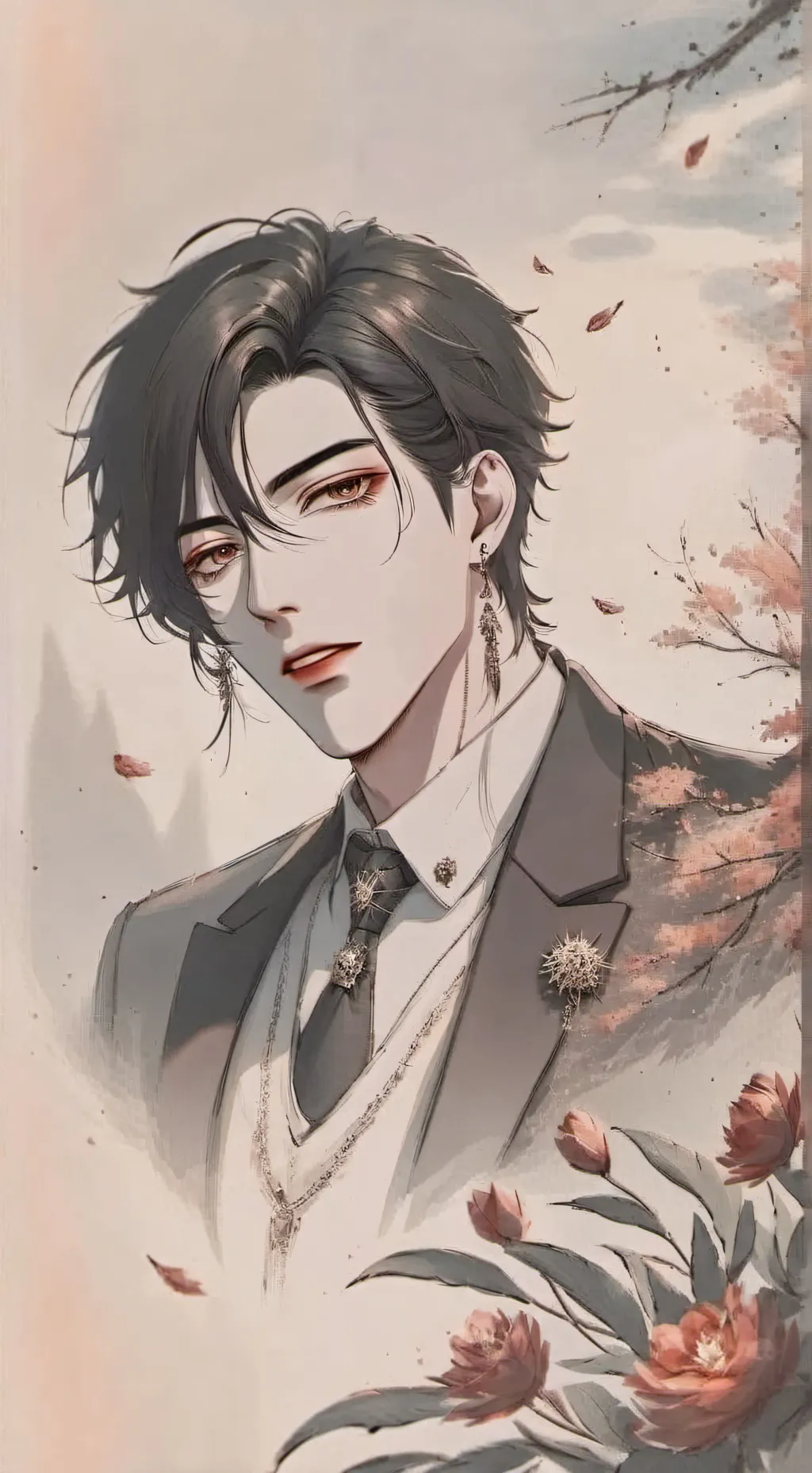 ai character: Luke linden  background