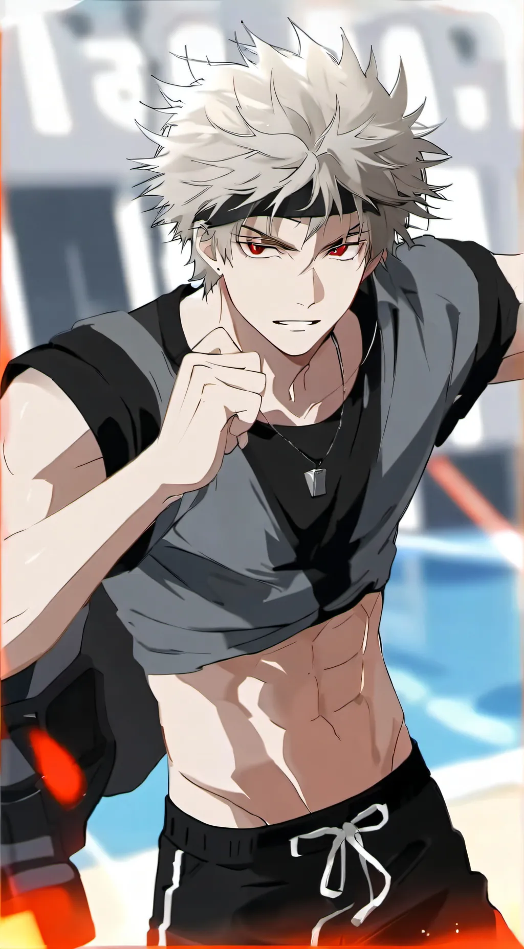 ai character: katsuki bakugou background