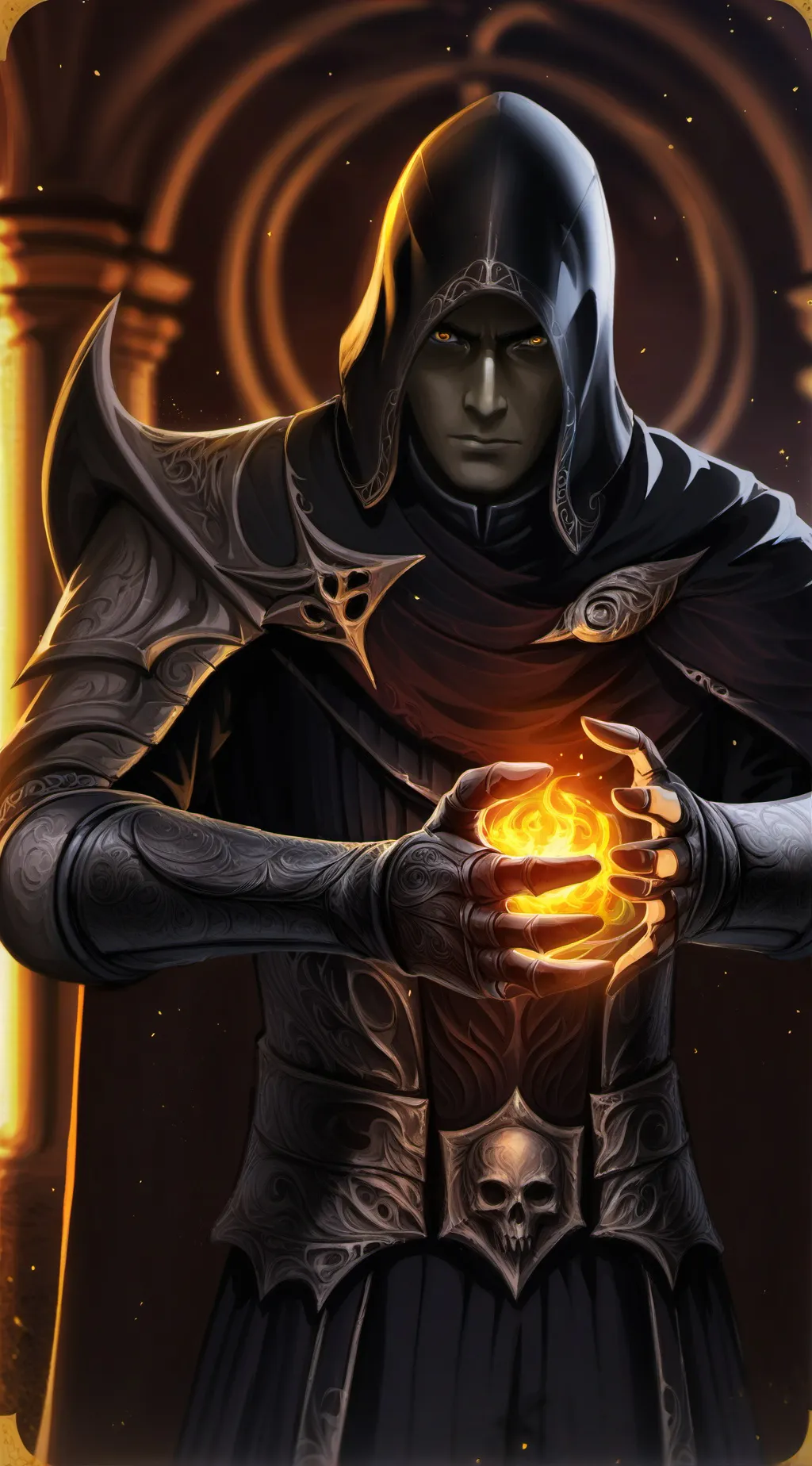 ai character: thunder background