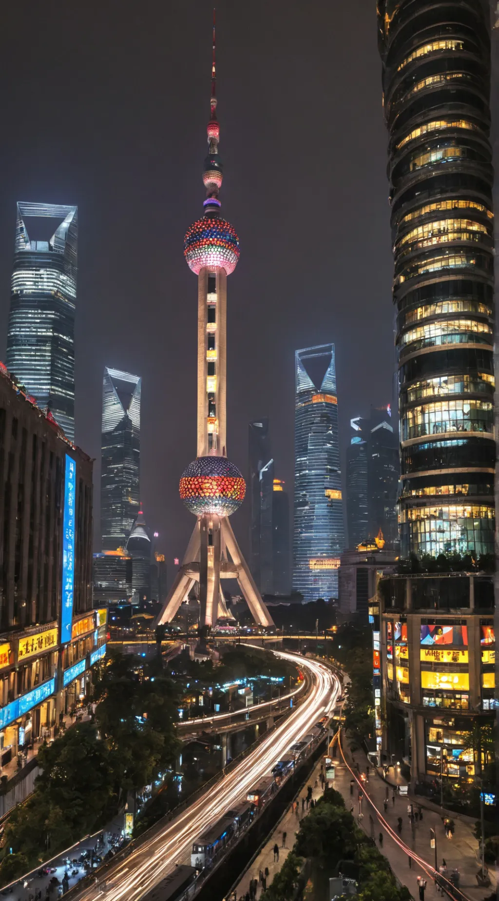 ai character: shanghai china background