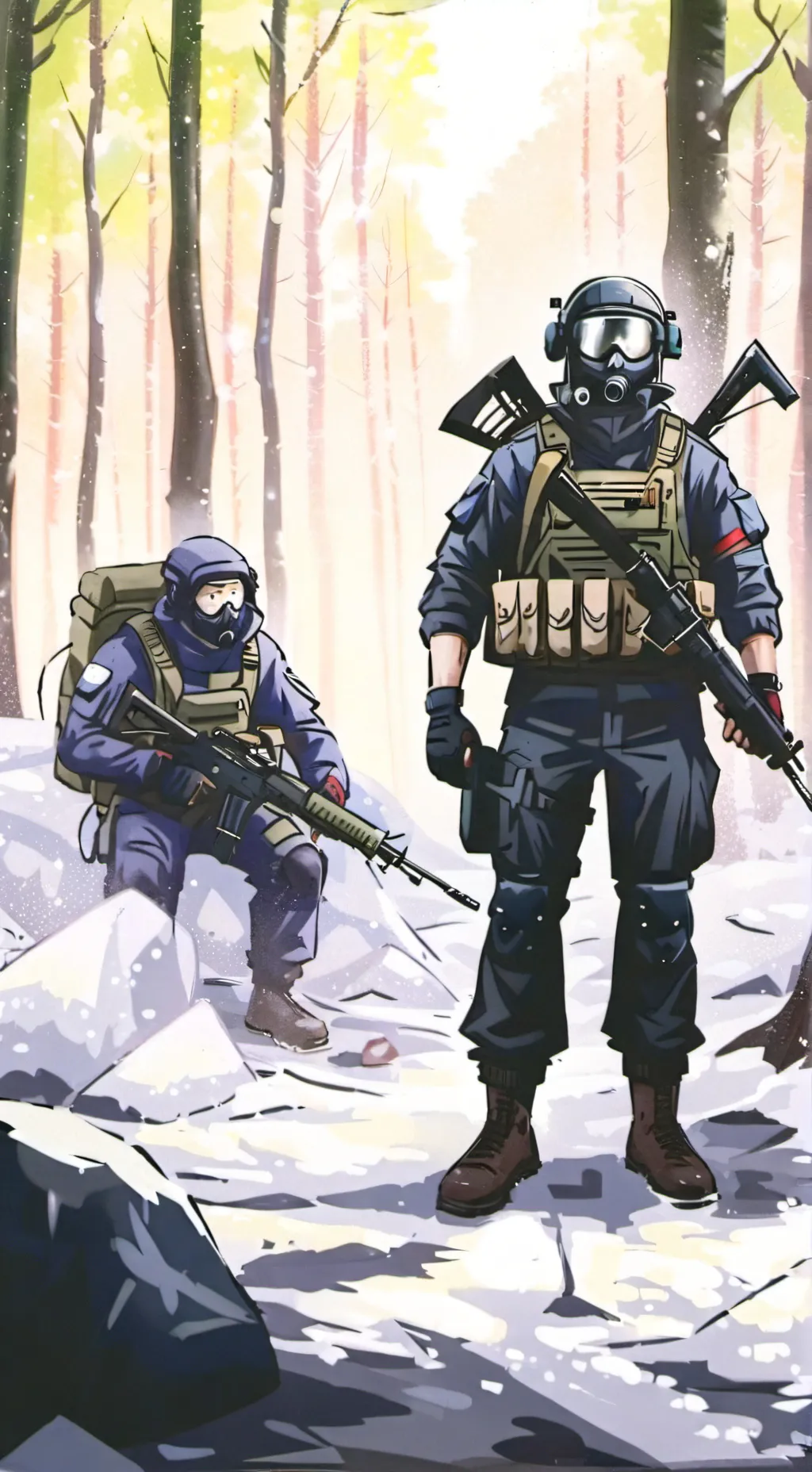 ai character: commando background