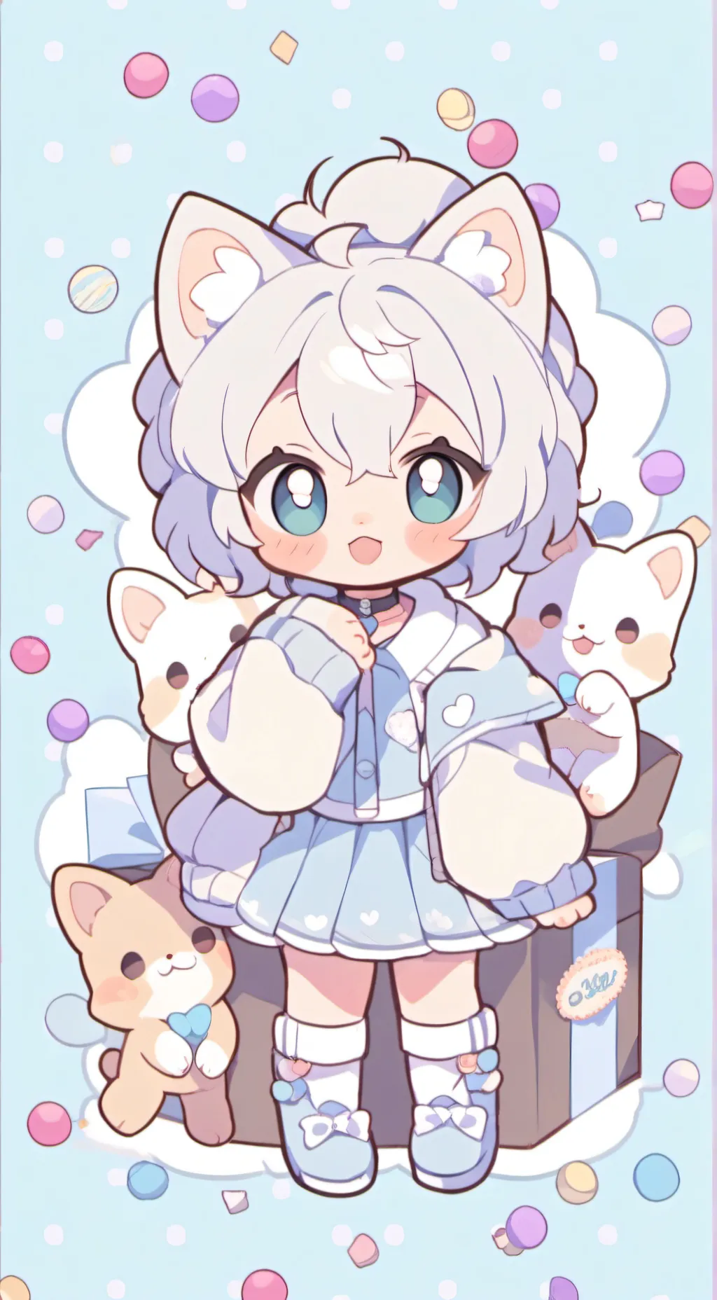 ai character: tu gato  background
