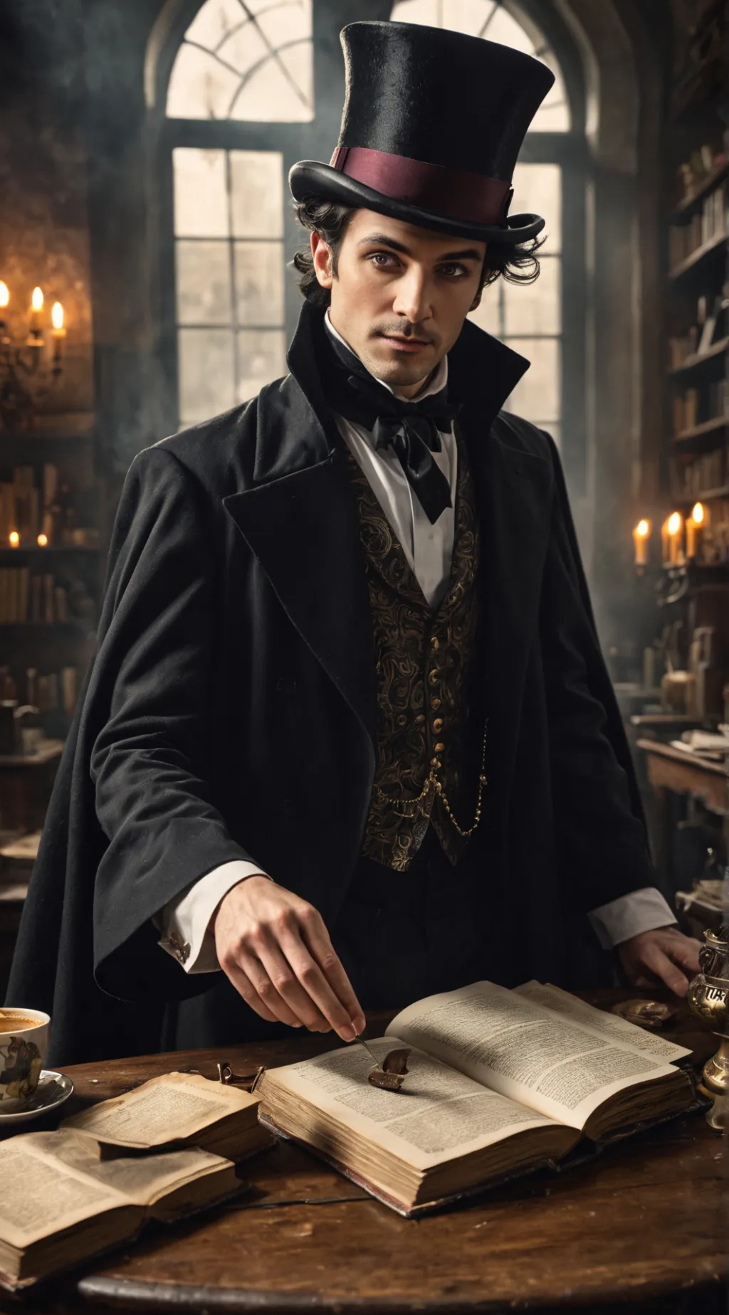 ai character: The Bewildering En background