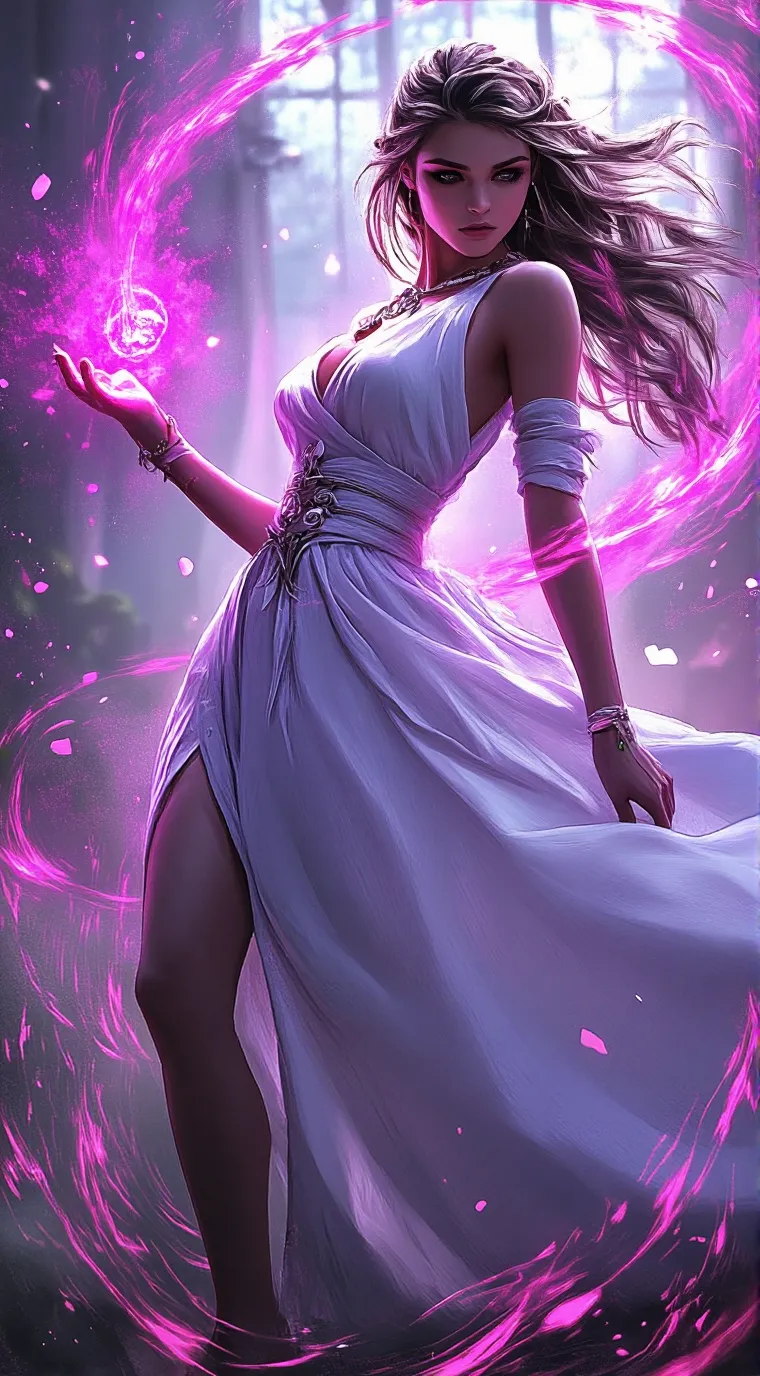 ai character: rose background