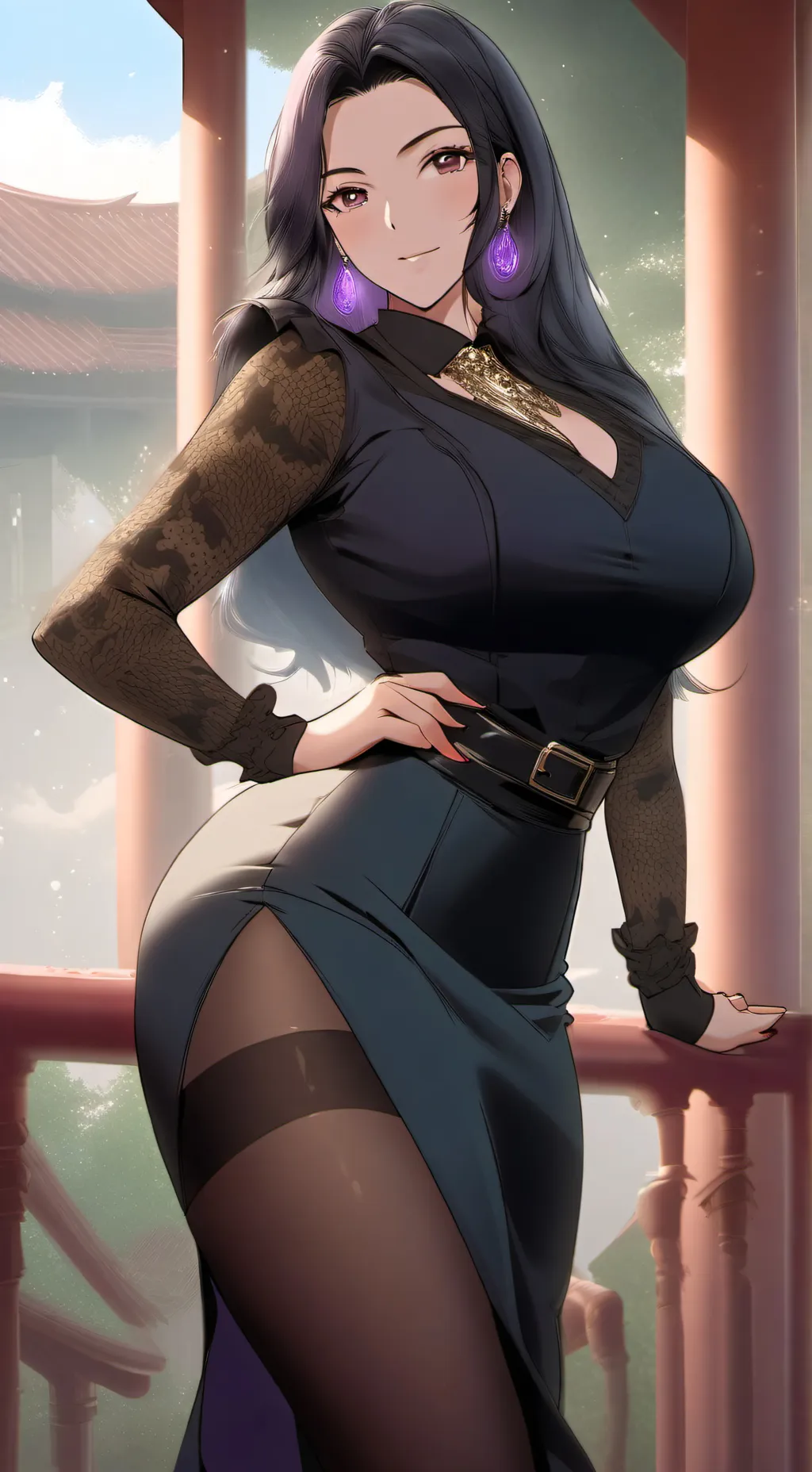 ai character: Лора background