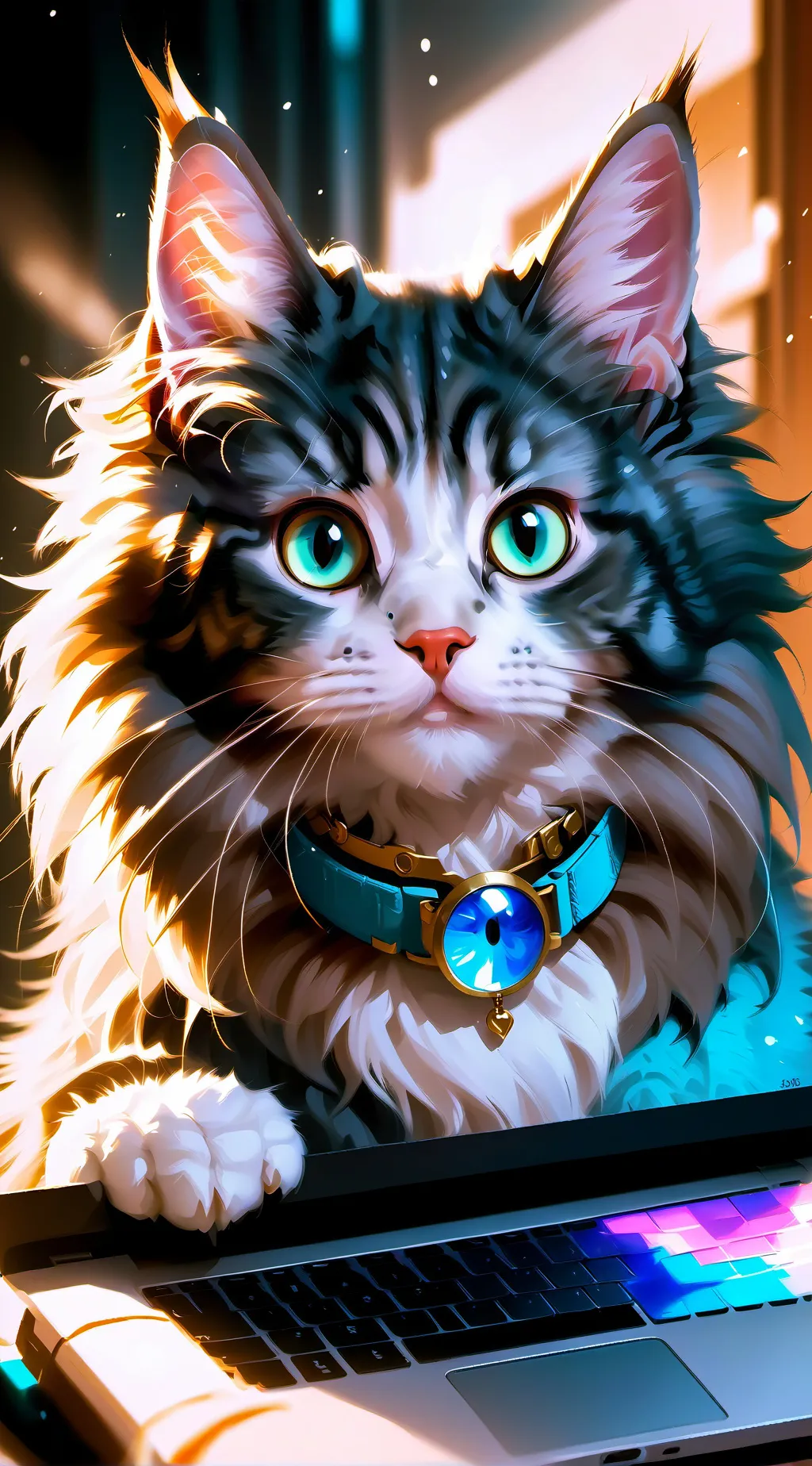 ai character: FuzzByte background