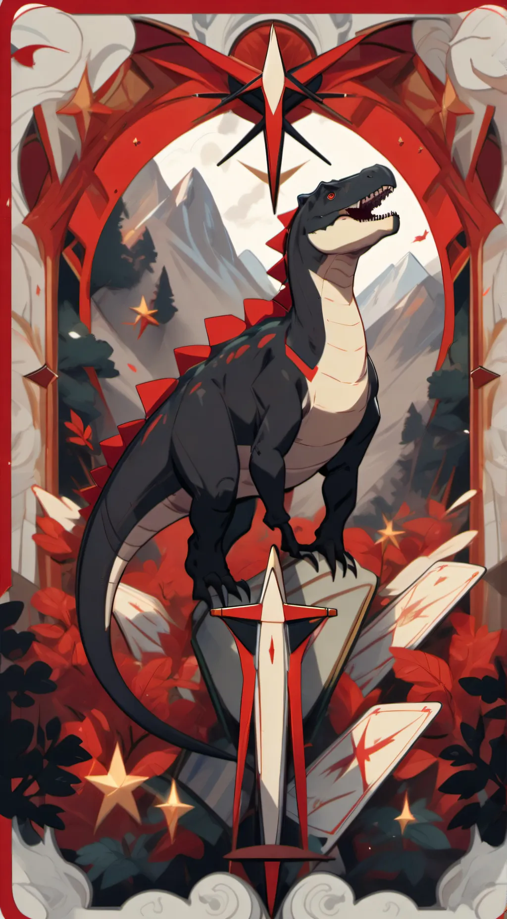 ai character: Dinosaurs 3! background