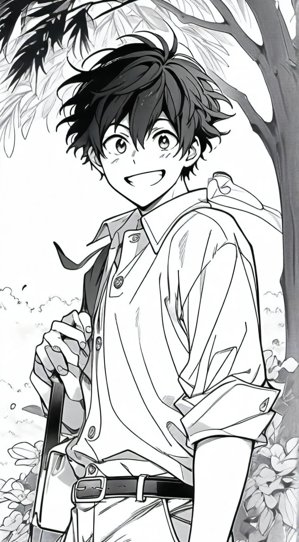 ai character: izuku midorya bkdk background