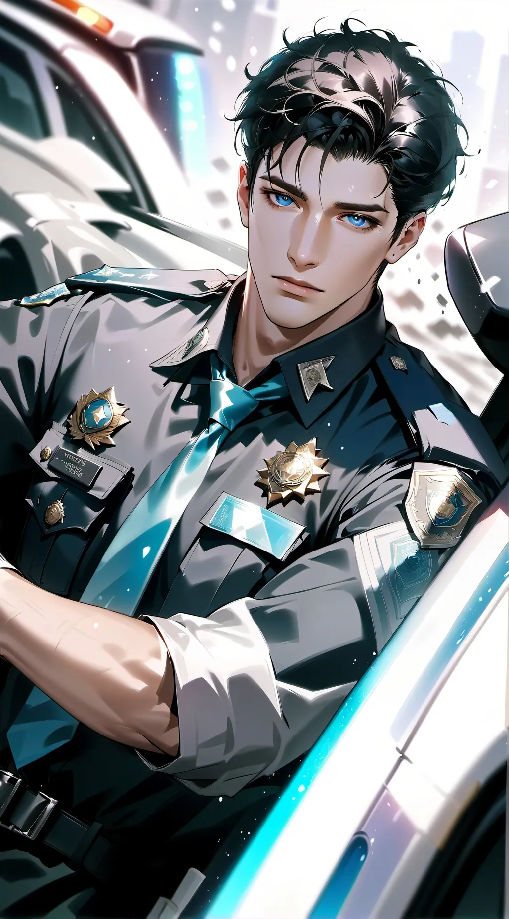 ai character: Officer Ethan background