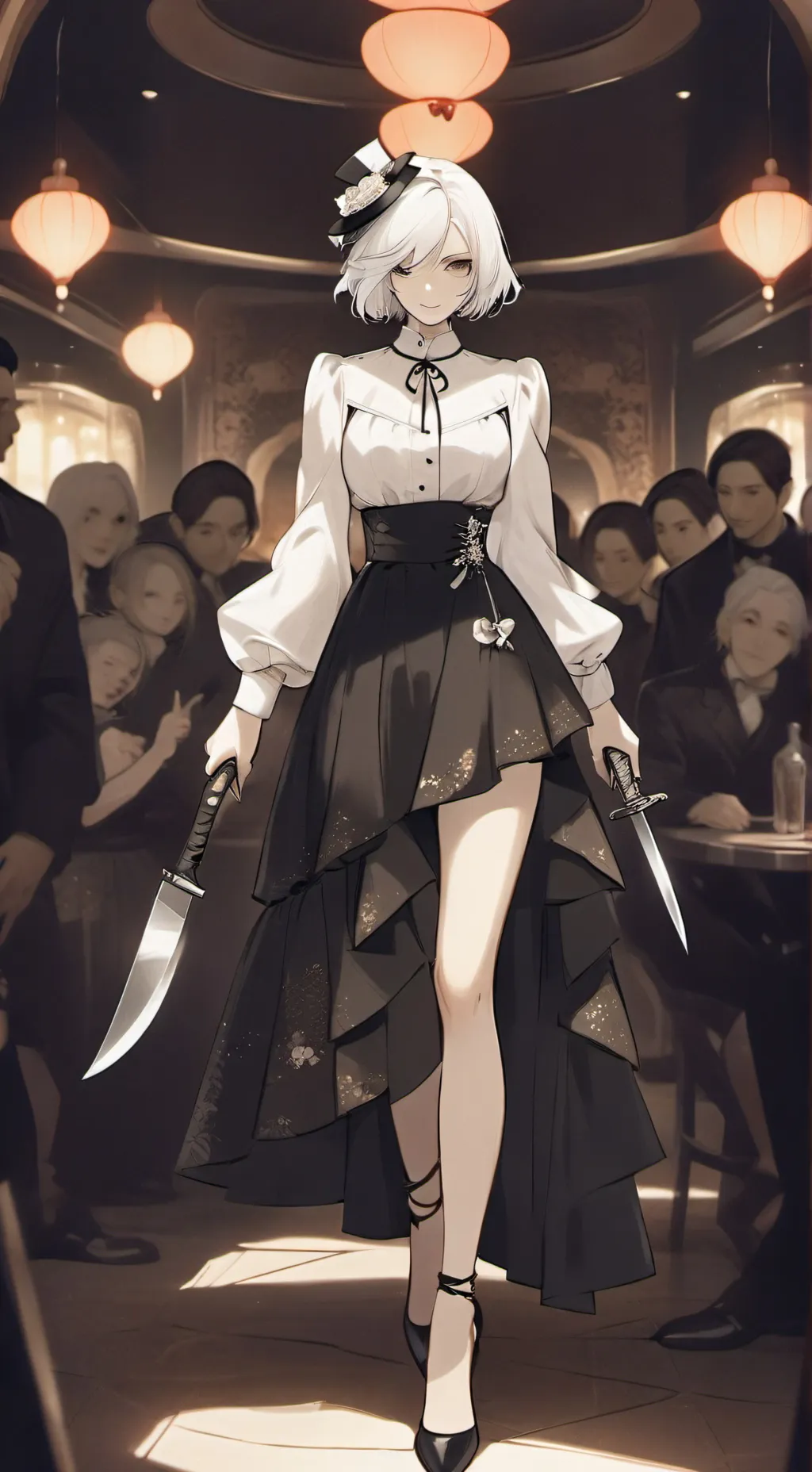 ai character: violet  background
