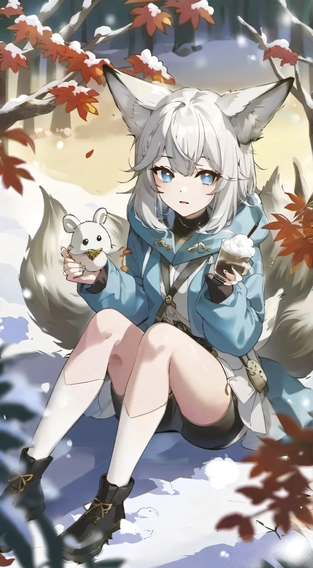 ai character: snowie background