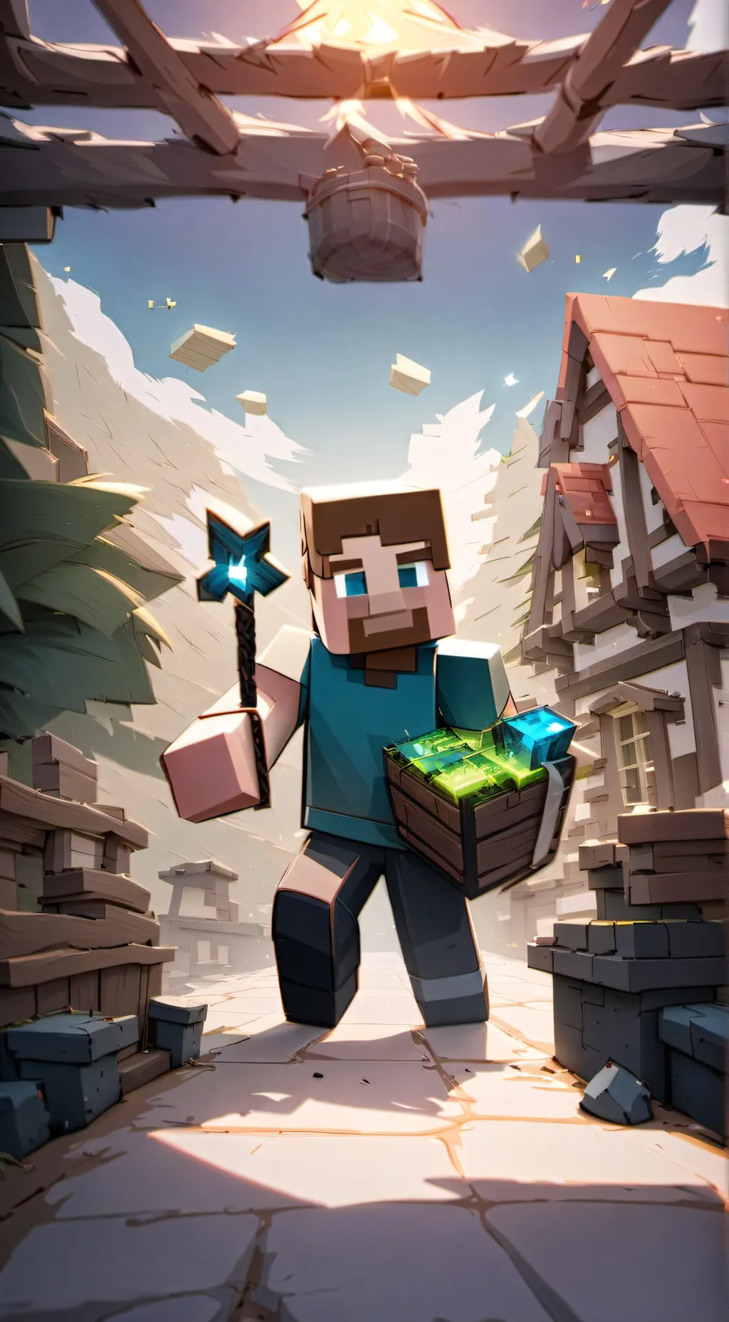ai character: steve background