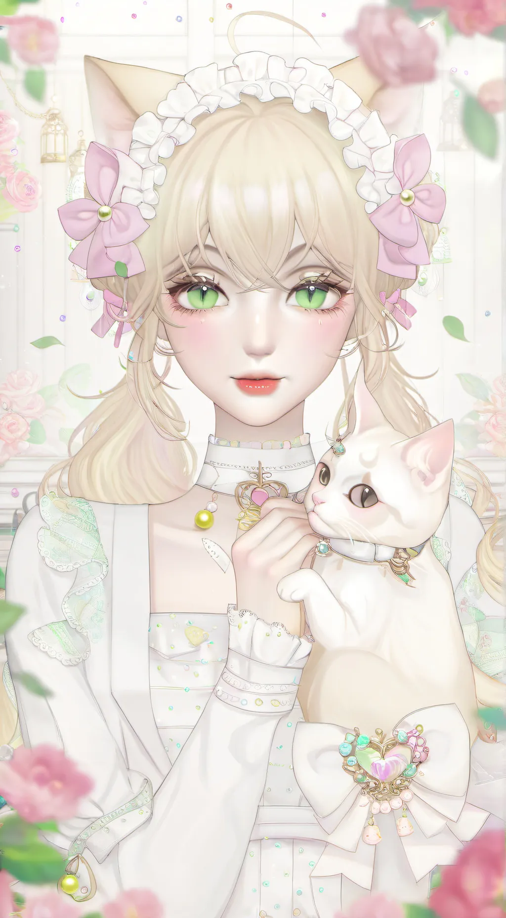 ai character: 💚Amber💚 background