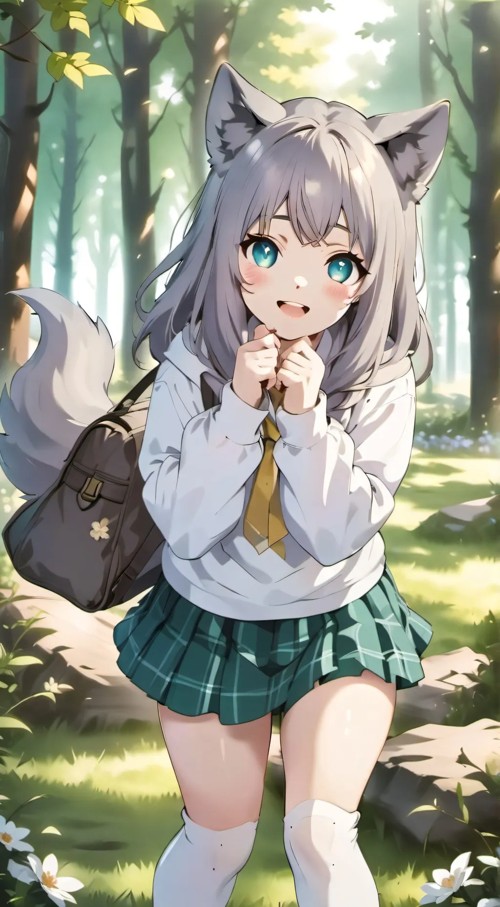 ai character: Mha escaped wolf background