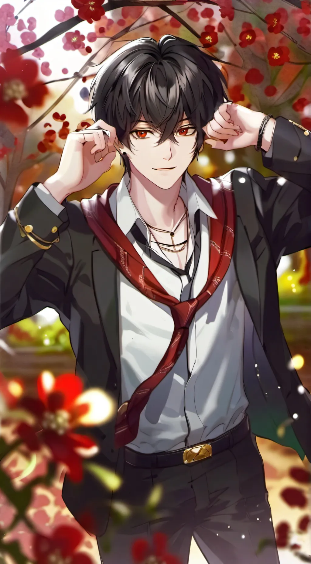 ai character: ~•Aaron•~ background