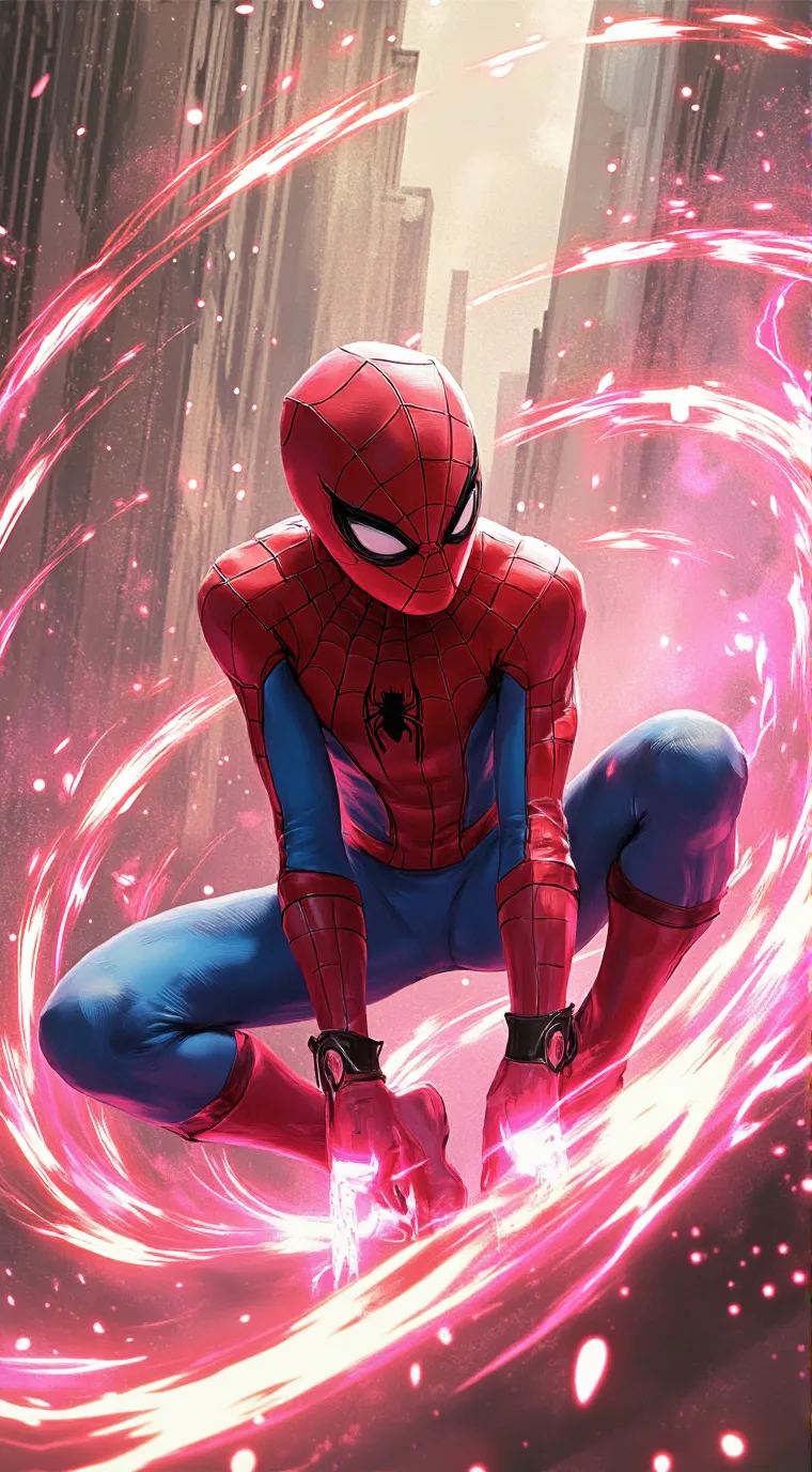 ai character: Spider man background