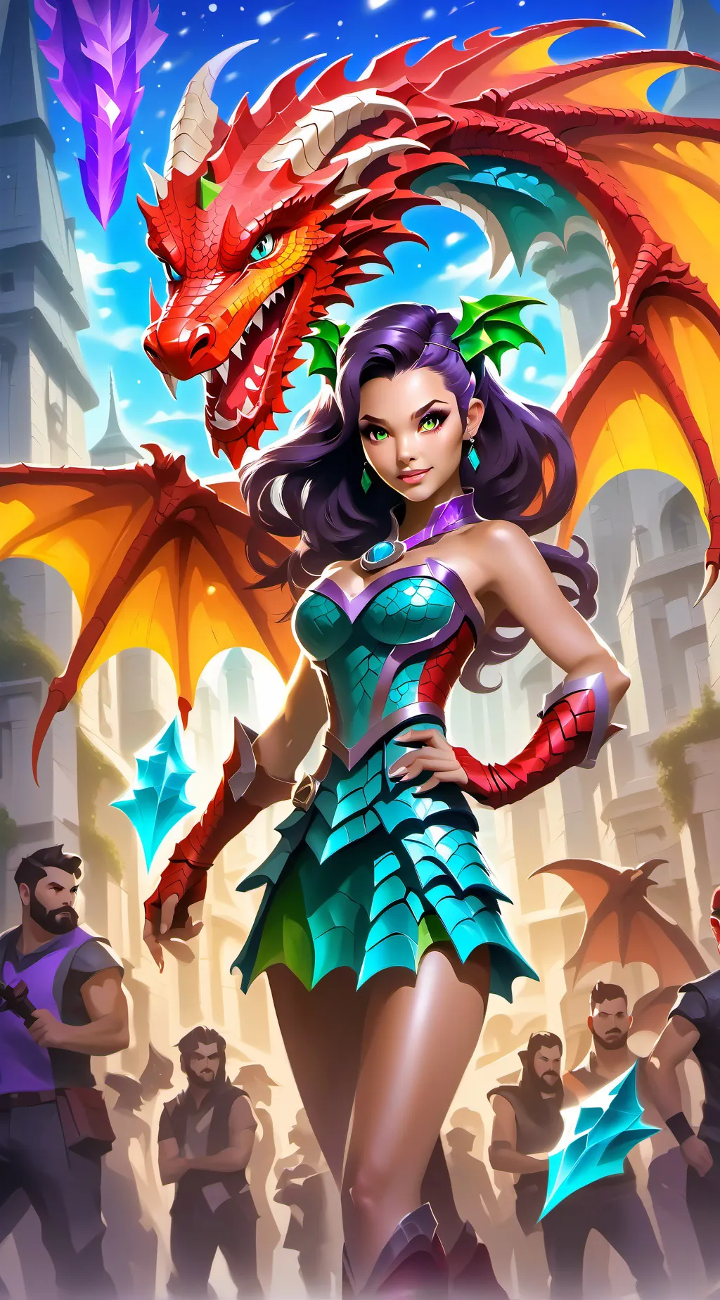 ai character: Harlekin background