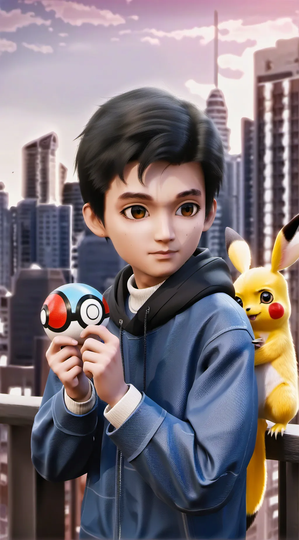 ai character: Pokemon Starters background