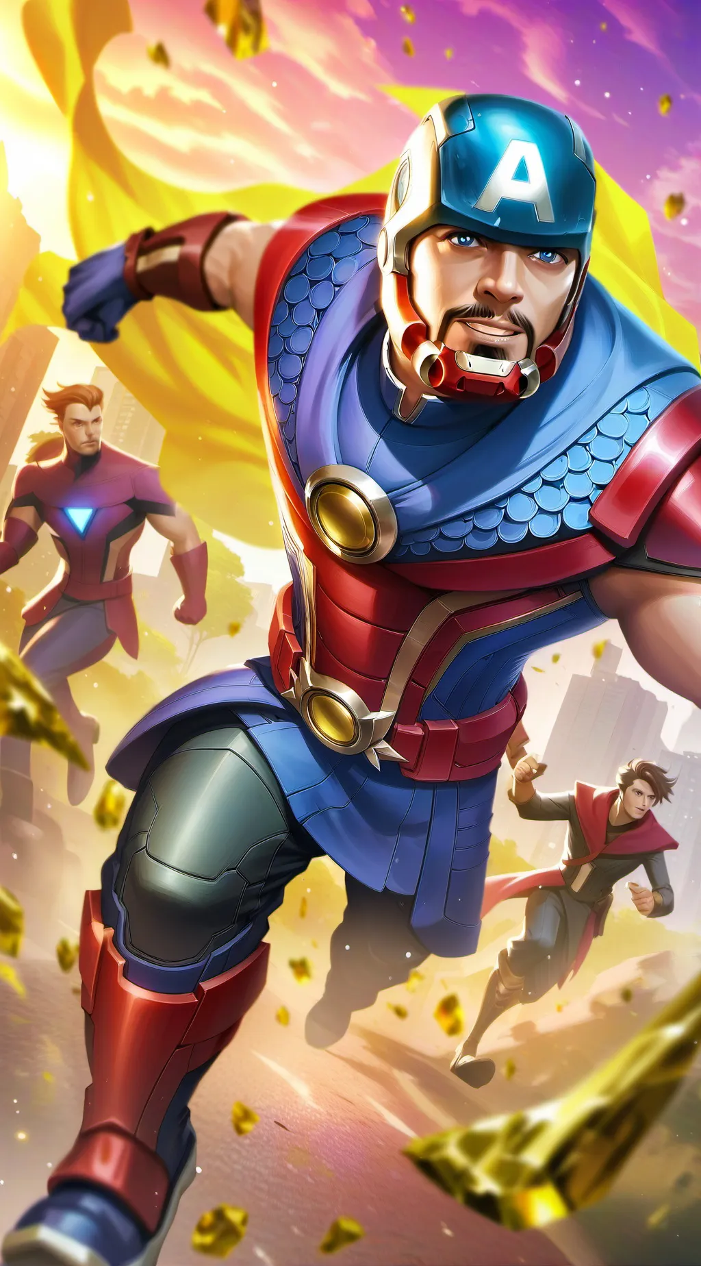 ai character: Avengers  background
