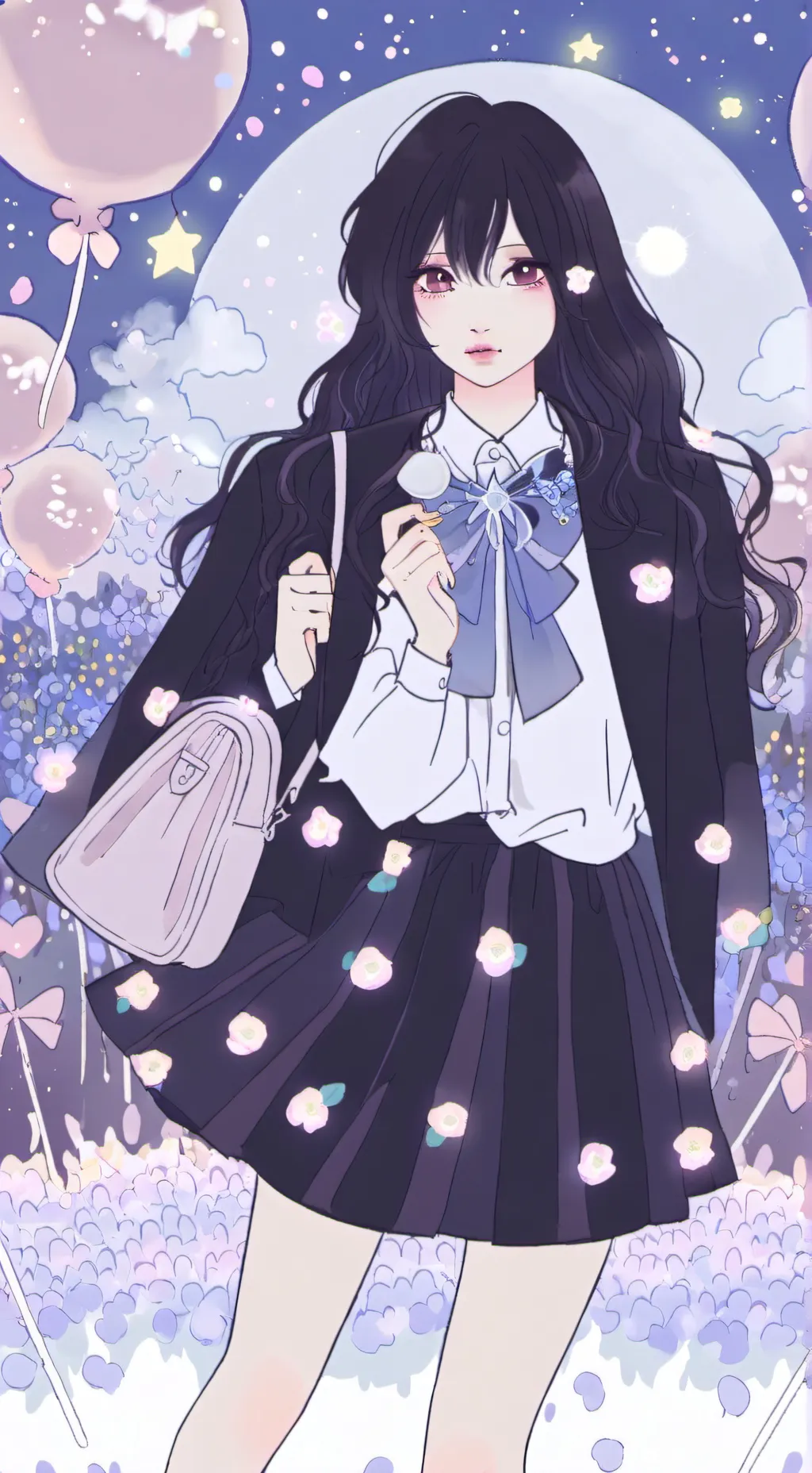 ai character: 🎀✨Azalea✨🎀 background
