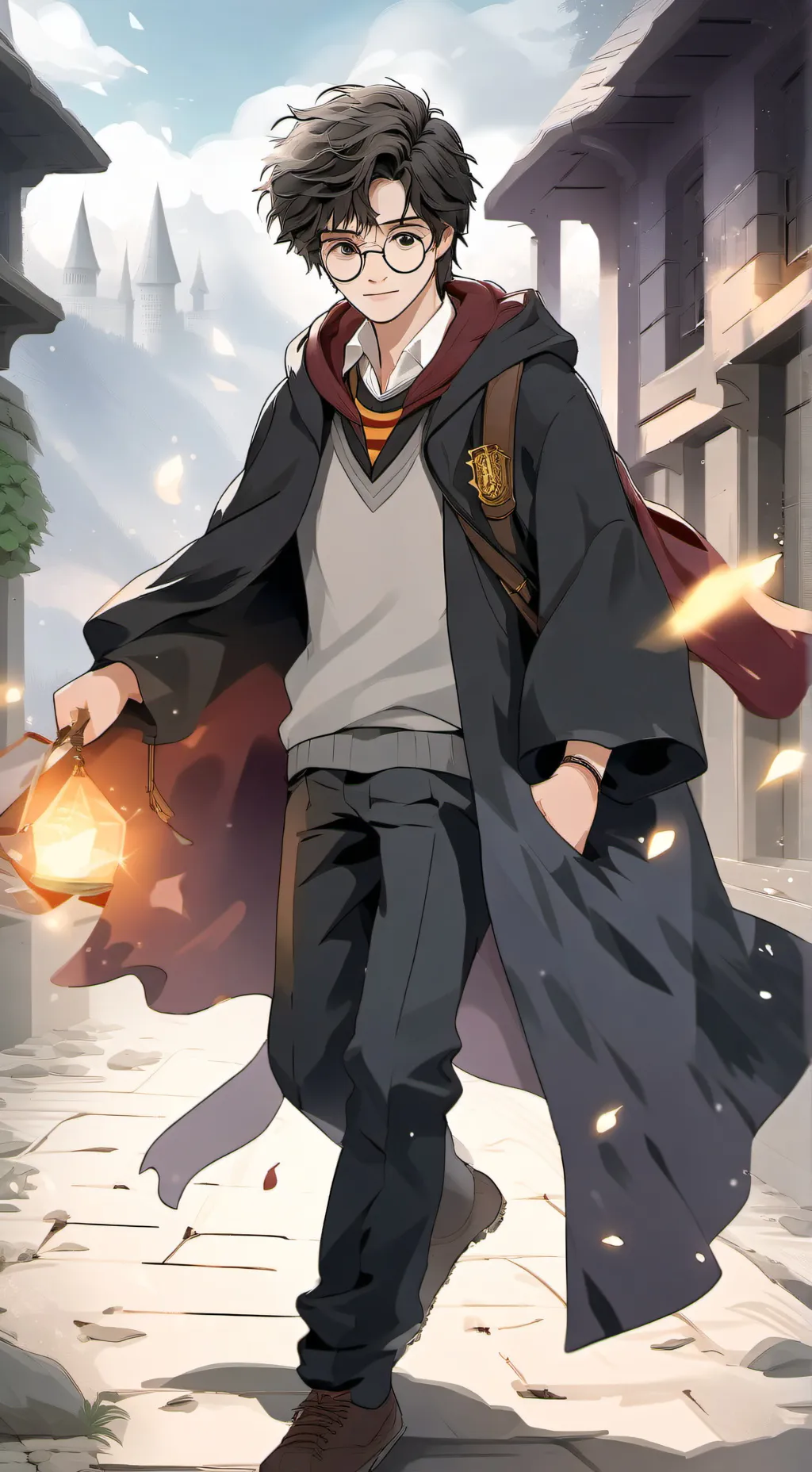ai character: harry potter background