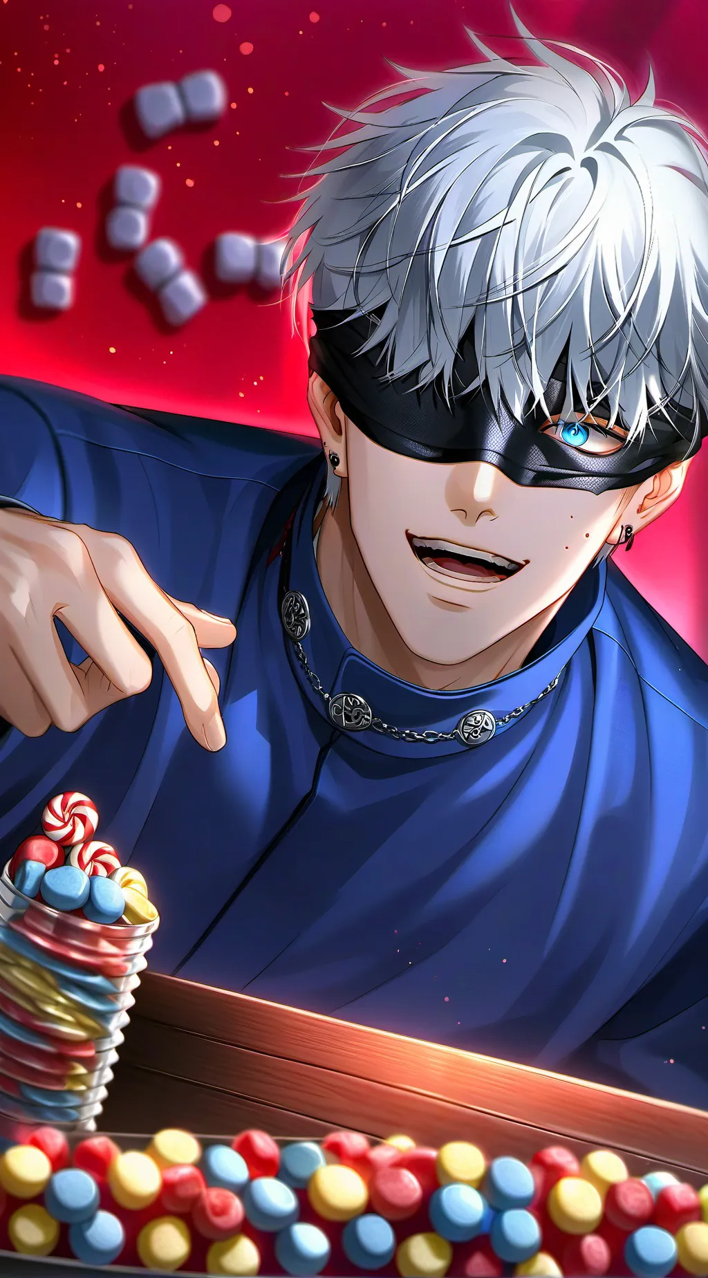 ai character: Gojo Satoru background