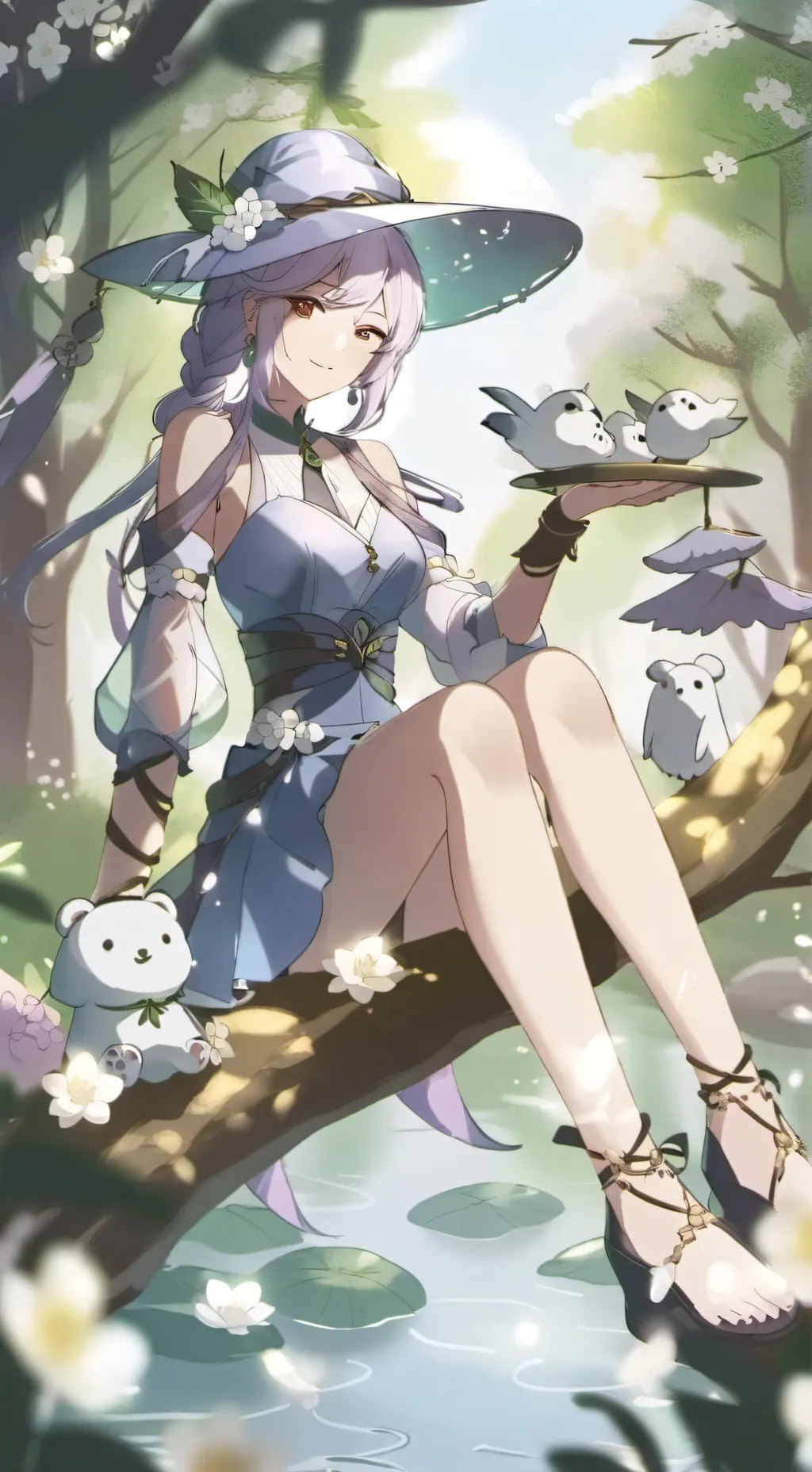 ai character: vee x shelly background