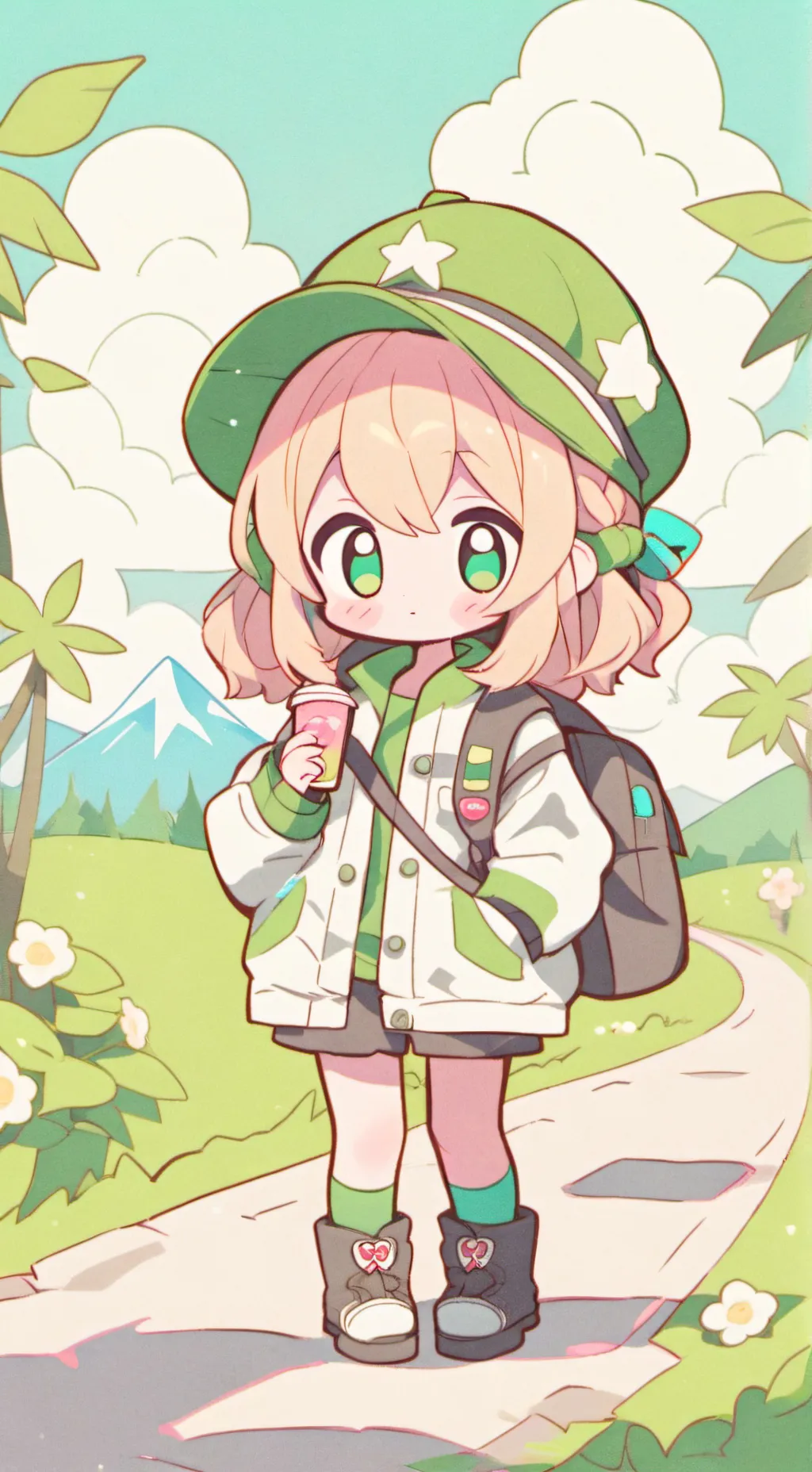 ai character: HH road trip background