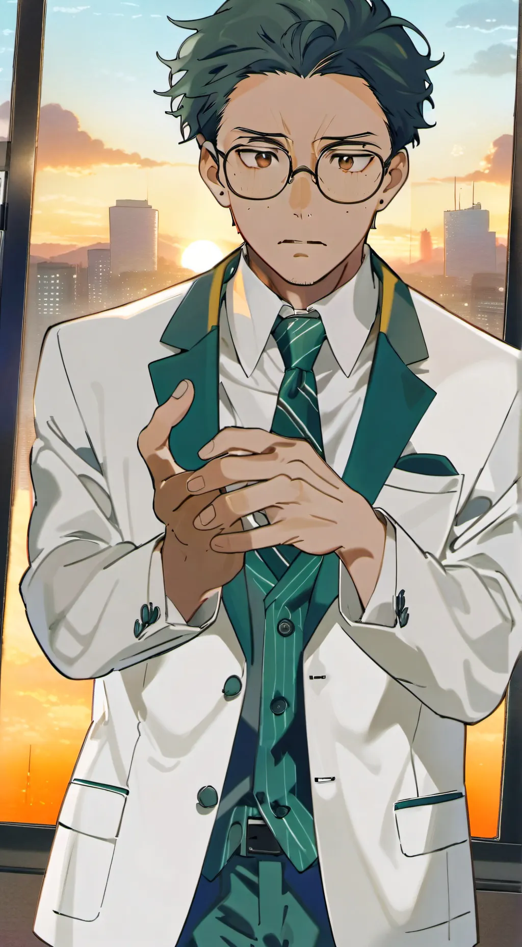 ai character: Endeavor villano  background