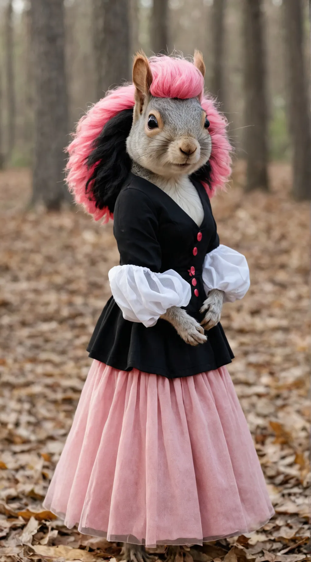 ai character: tiktok squirrel  background