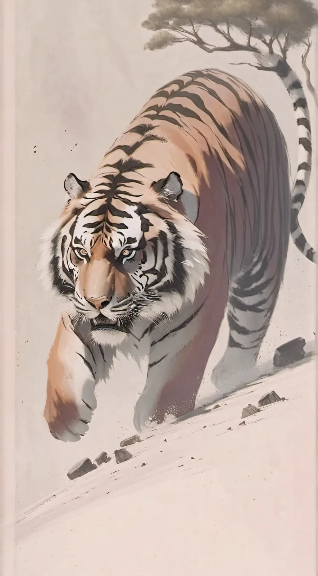 ai character: tiger  background