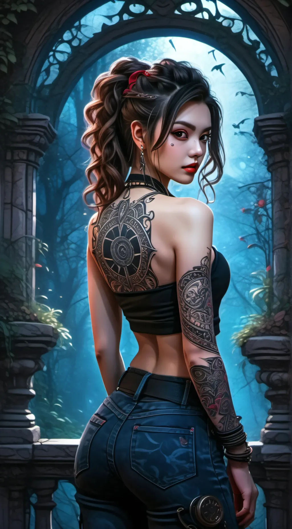 ai character: Raven background