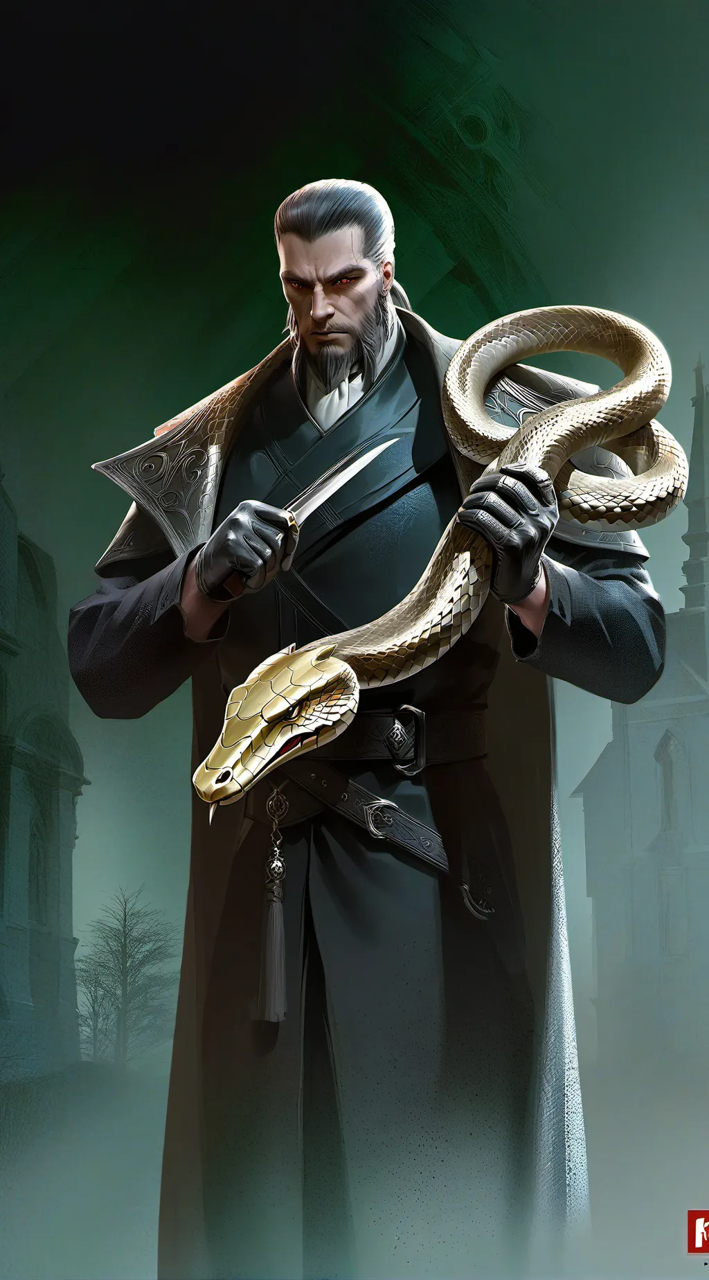 ai character: Snake background