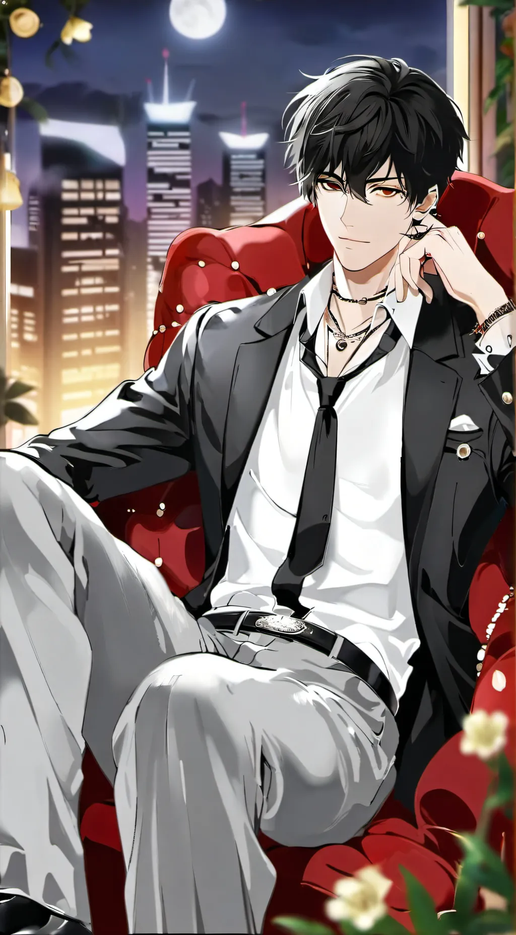 ai character: °•《☆ZANE☆》•° background